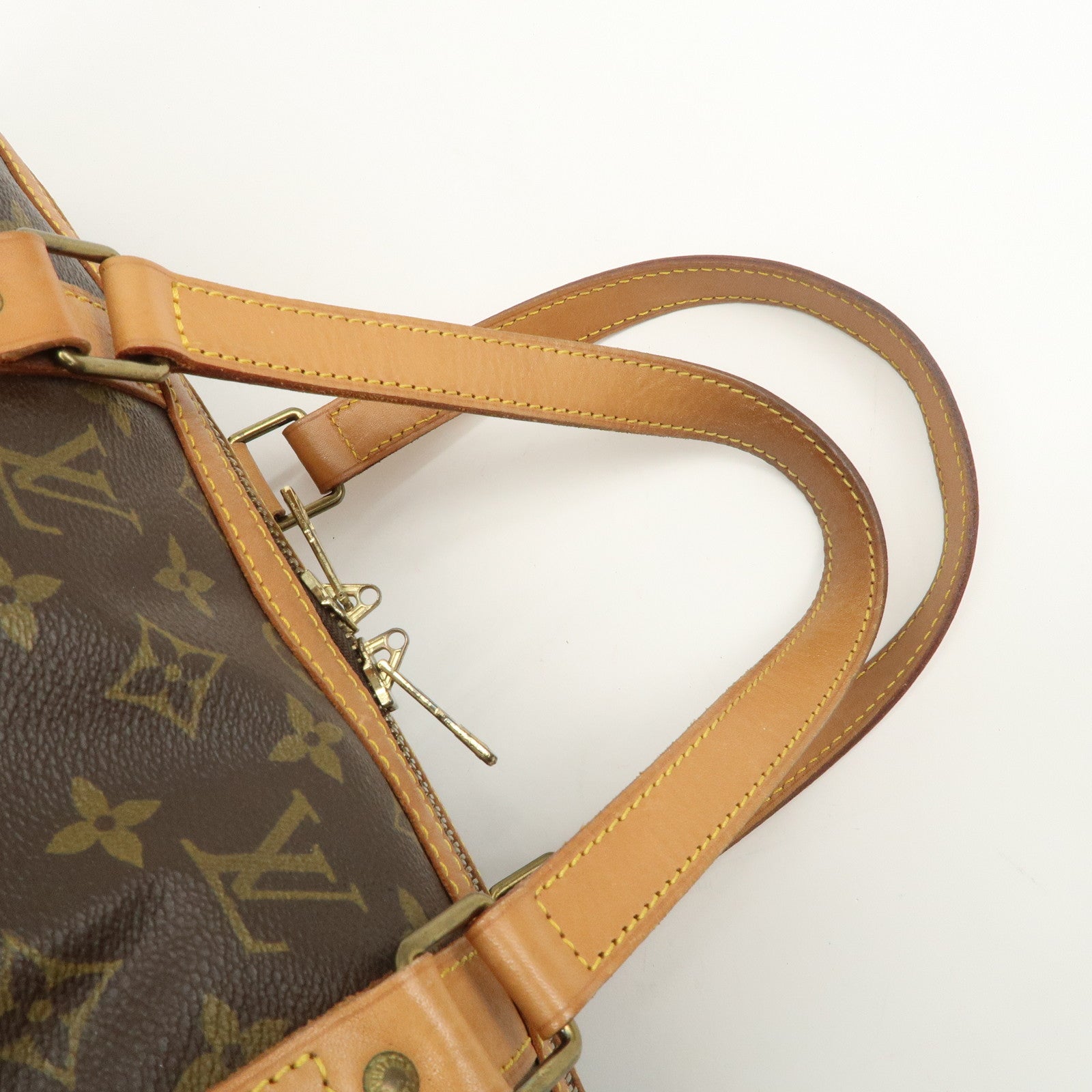 Louis Vuitton Monogram Sac Souple 45 Boston Bag Brown M41624