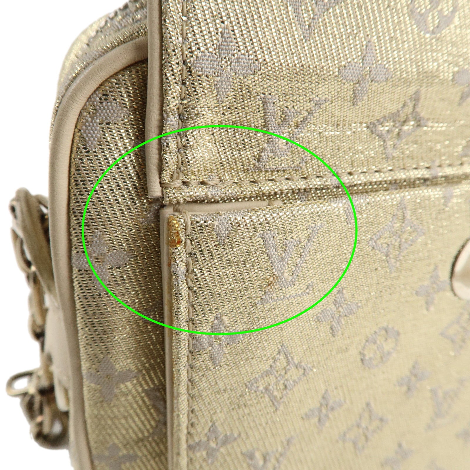 Louis Vuitton Monogram Shine Mackenna Chain Shoulder Bag M92362 Used