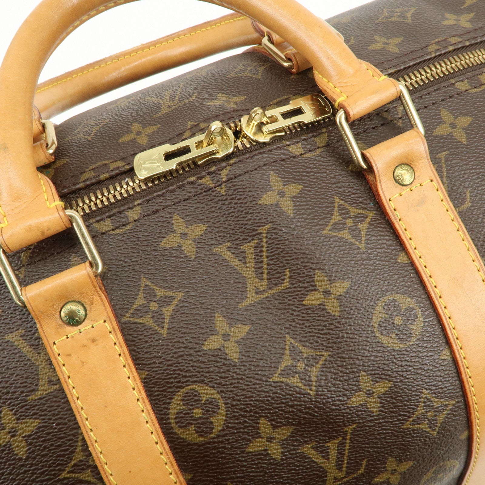 Louis Vuitton Monogram Keep All Bandouliere 55 Boston Bag M41414