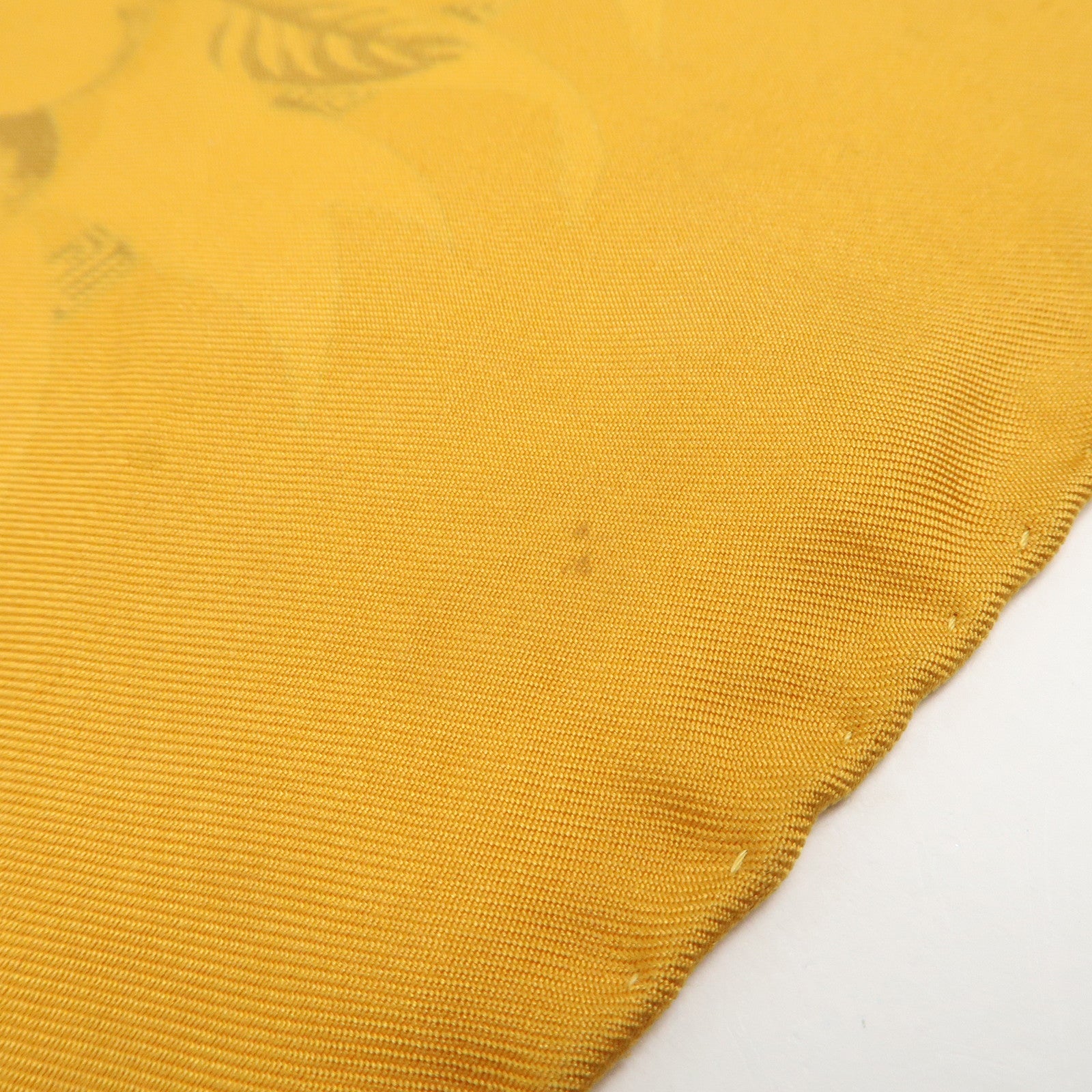 HERMES Carre 90 Silk 100% Aloha Hawaiian Print Scarf Orange