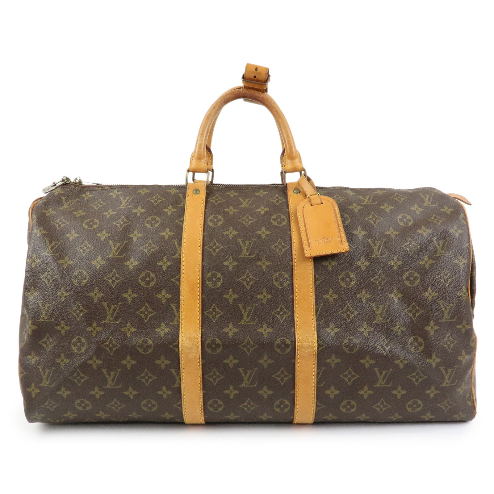 Louis Vuitton Monogram Keep All 55 Boston Bag Brown M41424