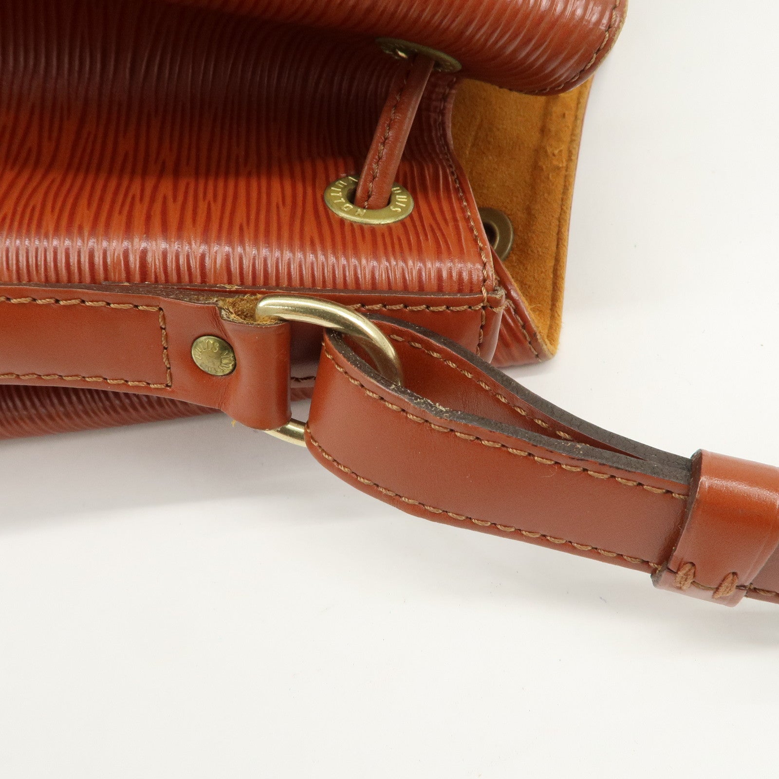Louis Vuitton Epi Petit Noe Shoulder Bag Kenya Brown M44103
