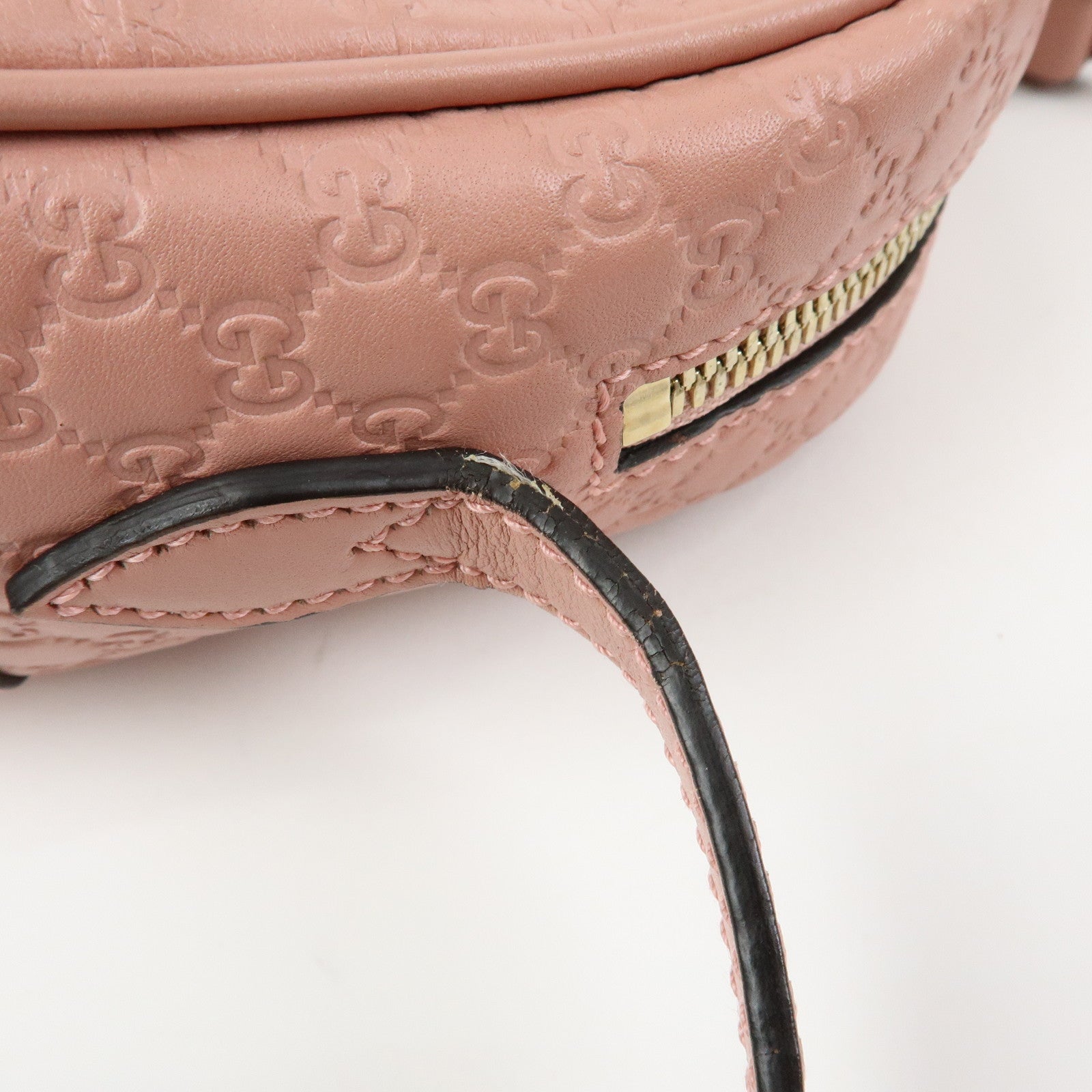 GUCCI Interlocking G Microguccissima Shoulder Bag Pink 449413