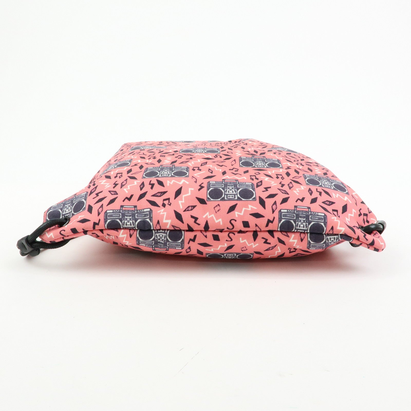 SAINT LAURENT PARIS Canvas Lamb Skin Teddy Bag Backpack Pink 553919