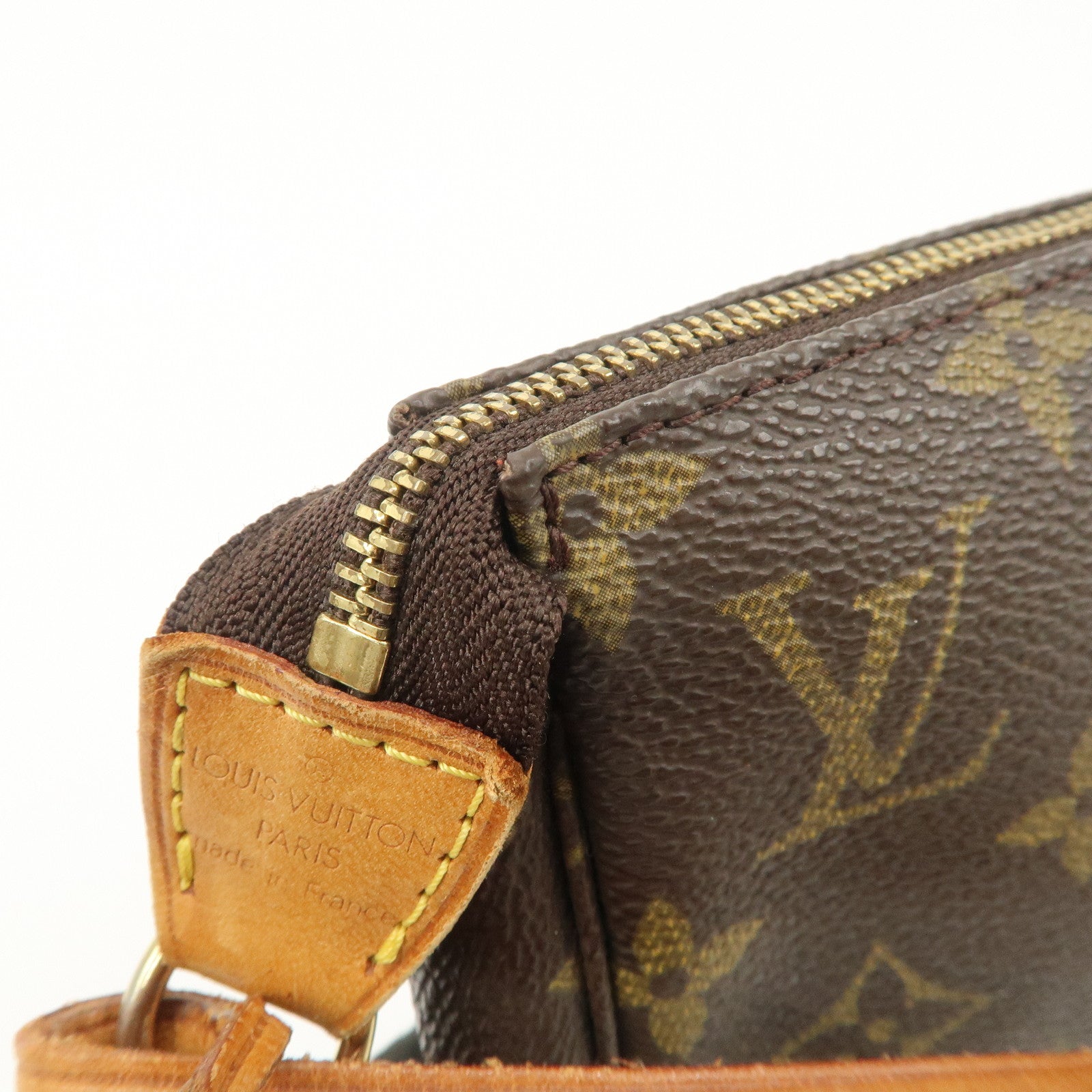 Louis Vuitton Monogram Pochette Accessoires Hand Bag Brown M51980