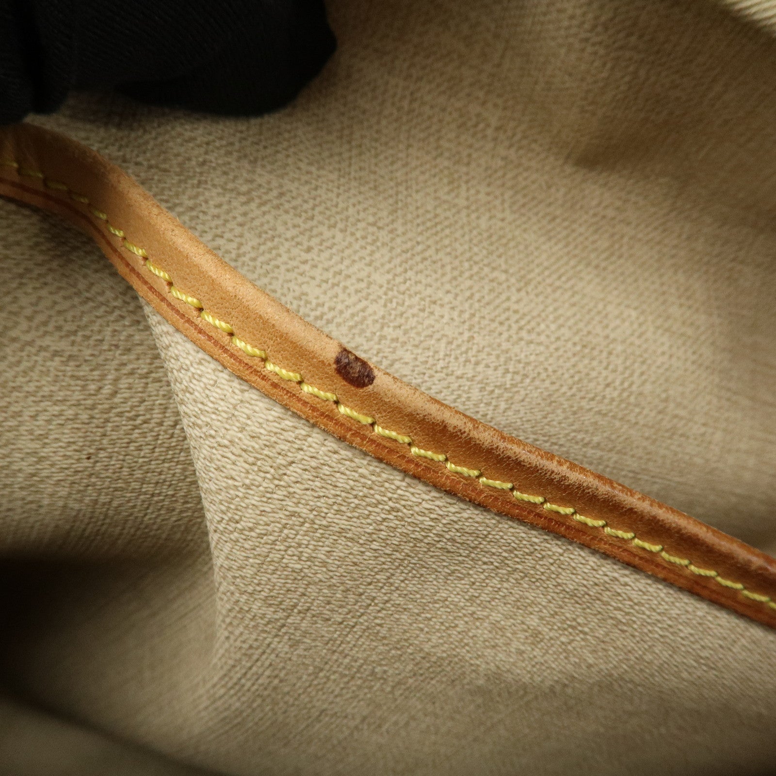 Louis Vuitton Monogram Deauville Hand Bag Brown M47270 Used