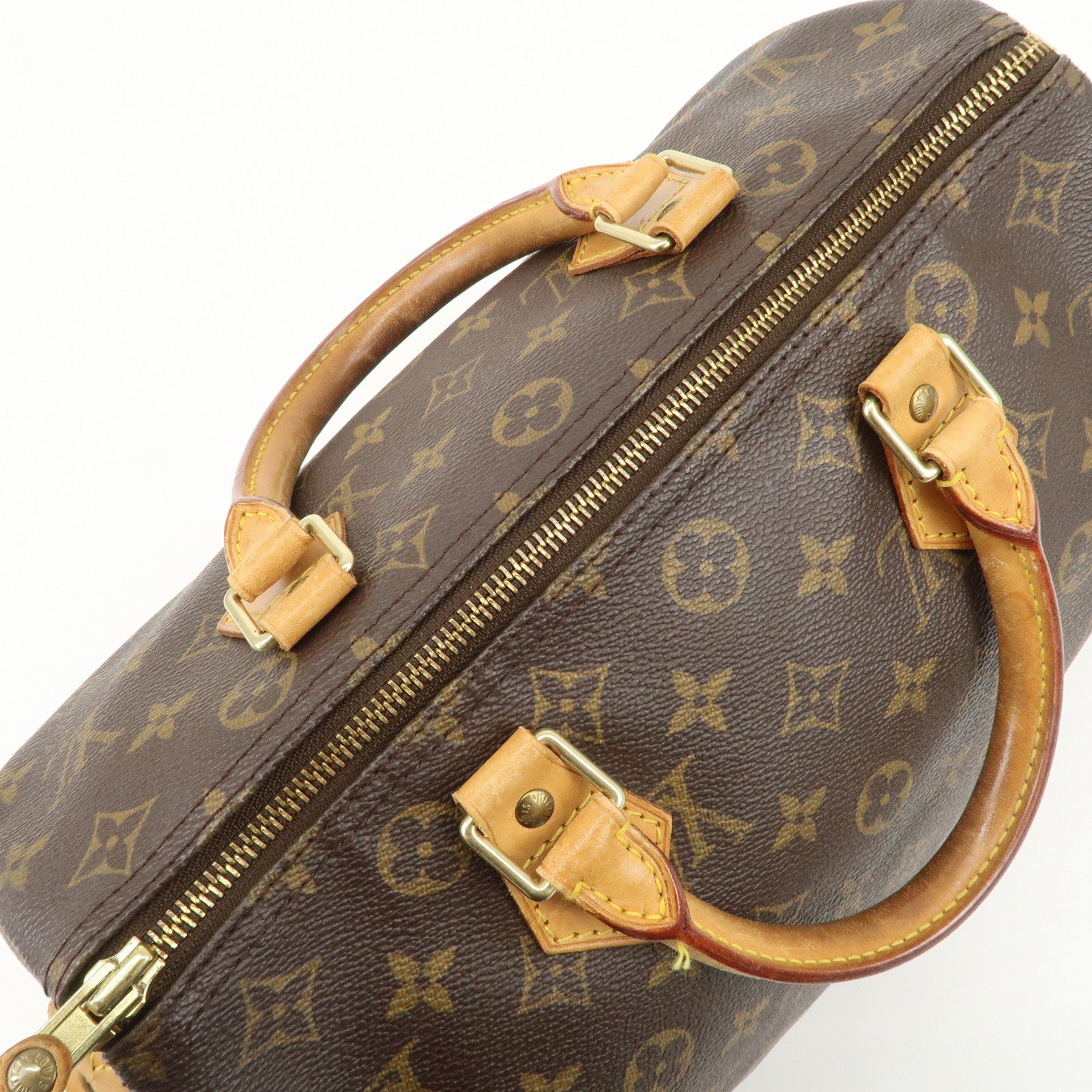 Louis Vuitton Monogram Speedy 30 Hand Bag Boston Bag M41526 Used
