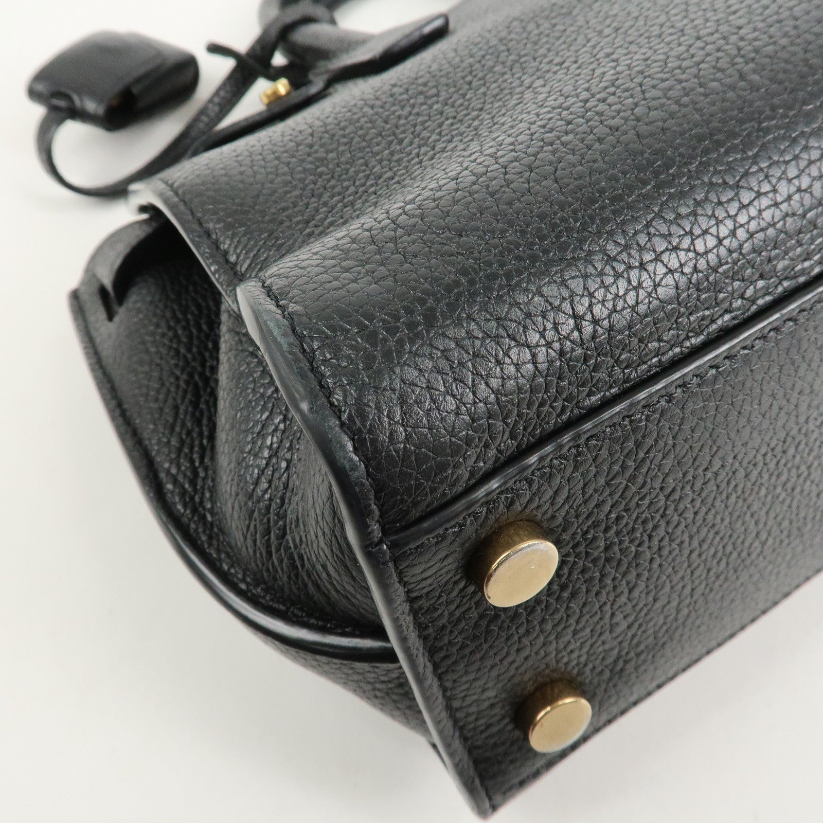 SAINT LAURENT PARIS Sac De Jour 2WAY Bag Hand Bag Black 717449