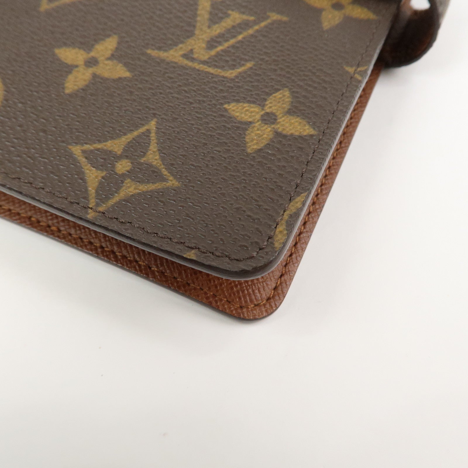 Louis Vuitton Monogram Canvas Agenda MM Planner Cover Brown R20105