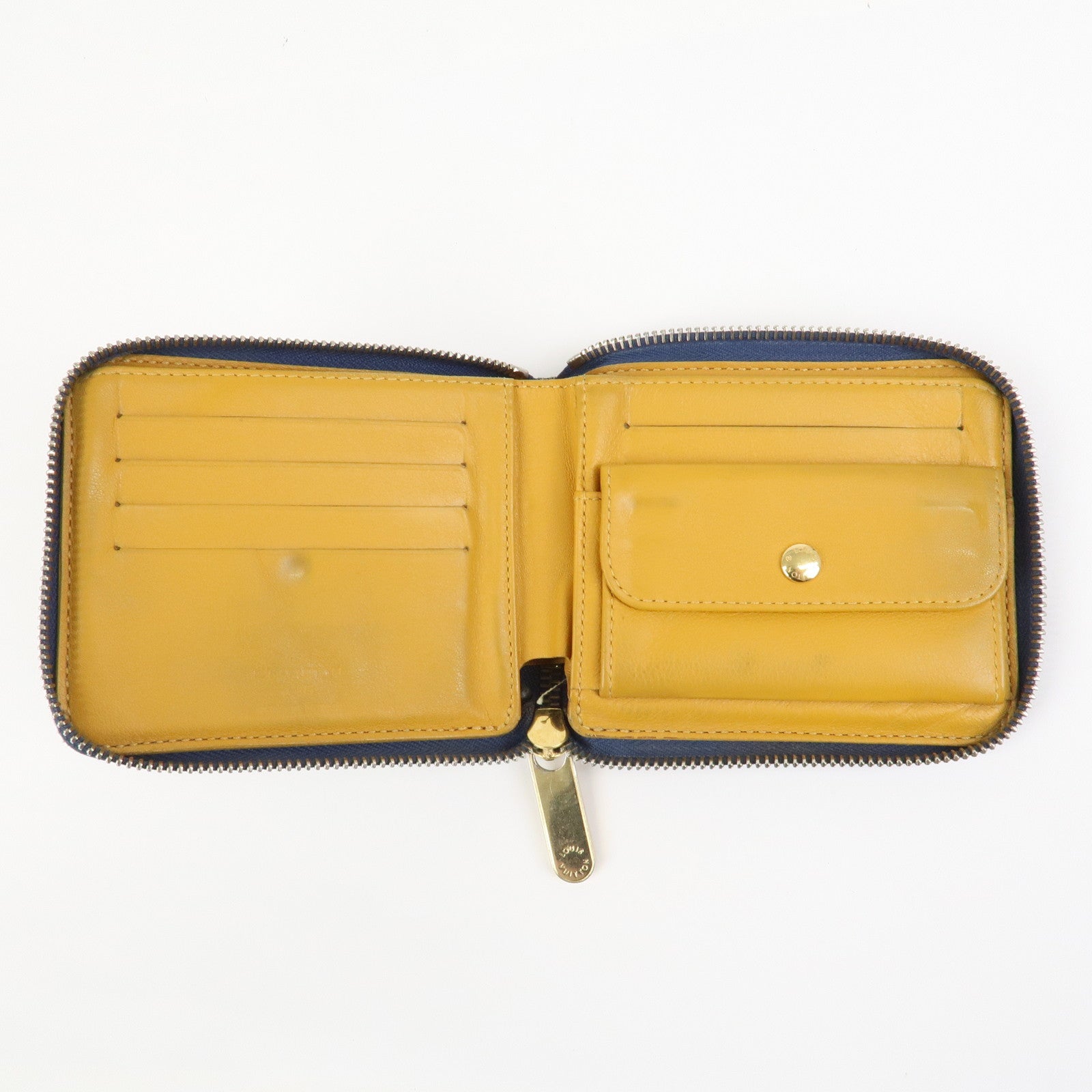 Louis Vuitton Monogram Denim Mini Zippy Wallet Blue M95342