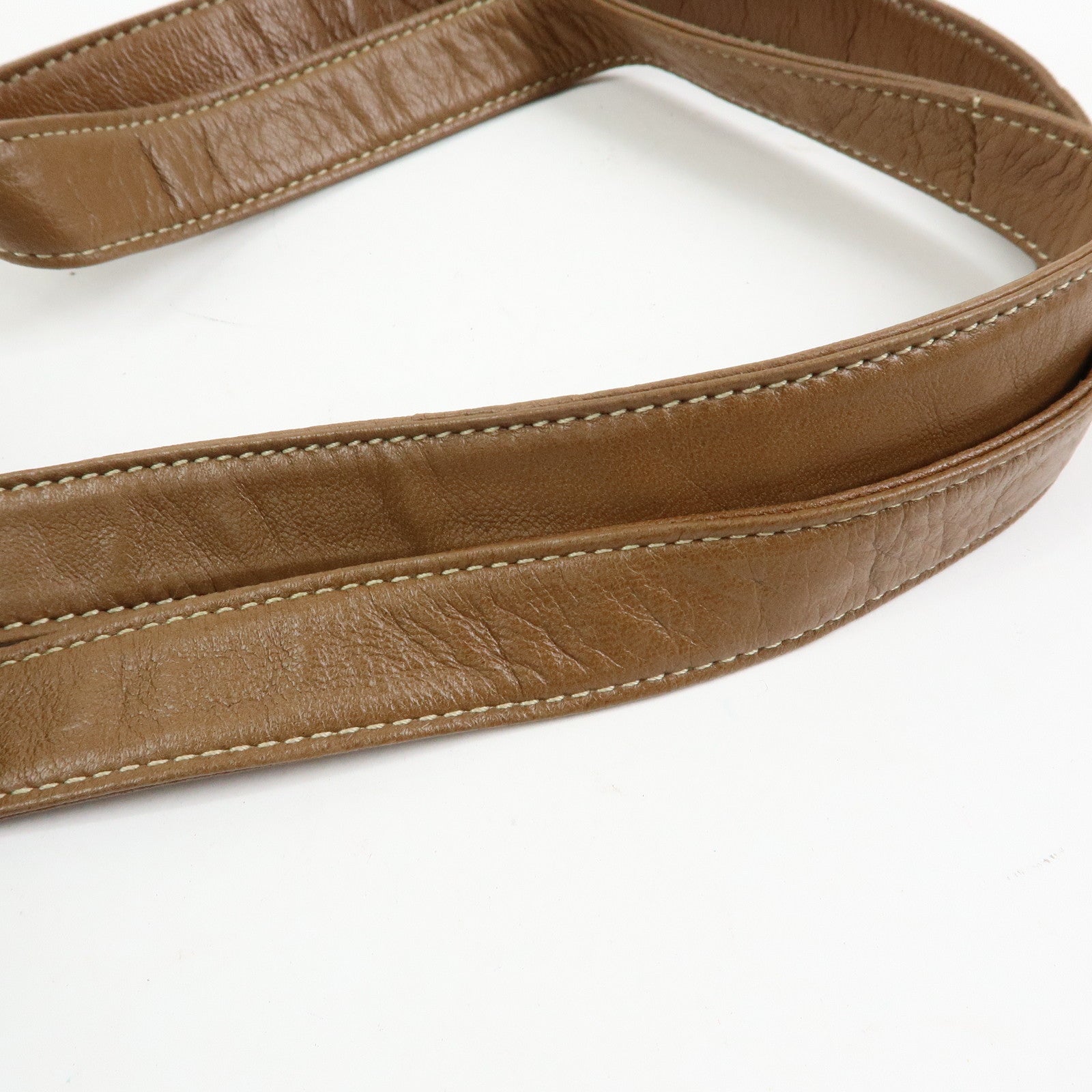 LOEWE Anagram Nappa Leather Shoulder Bag Hand Bag Brown