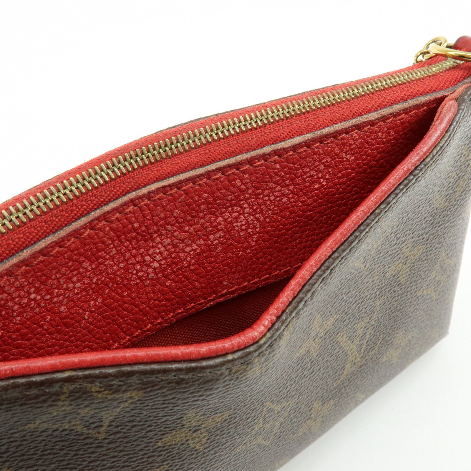 Louis Vuitton Monogram Pallas Clutch 2Way Bag Cerise M41638