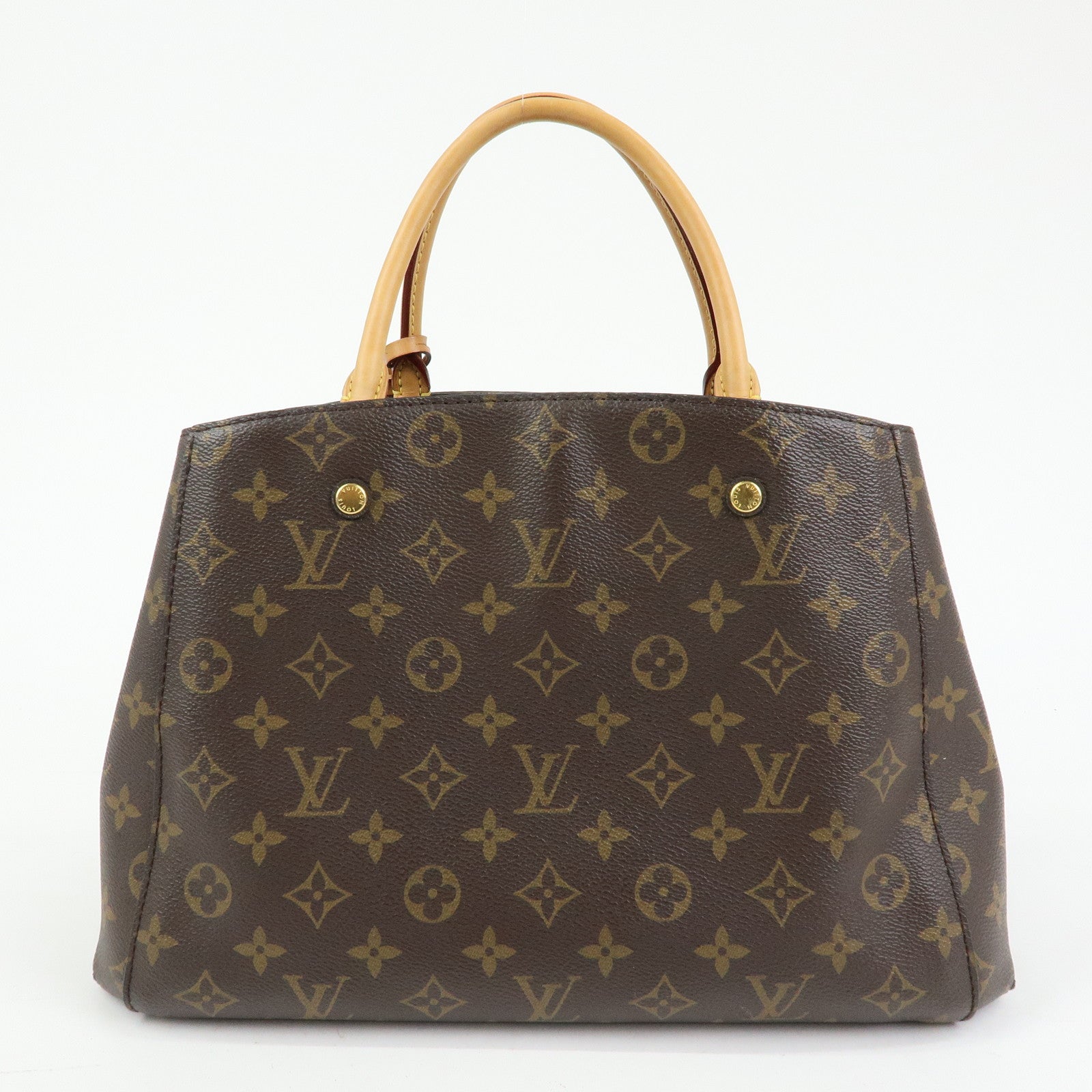 Louis Vuitton Monogram Montaigne MM 2Way Bag Hand Bag Brown M41056