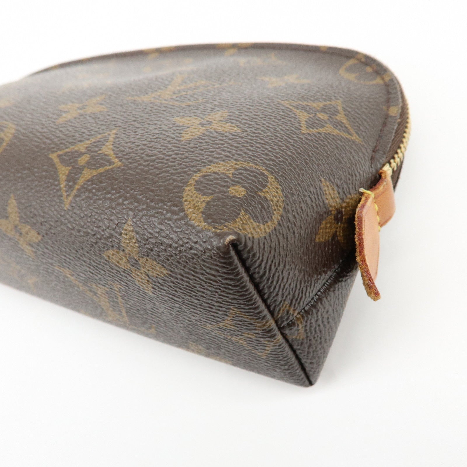 Louis Vuitton Monogram Pochette Cosmetic PM Pouch Brown M47515