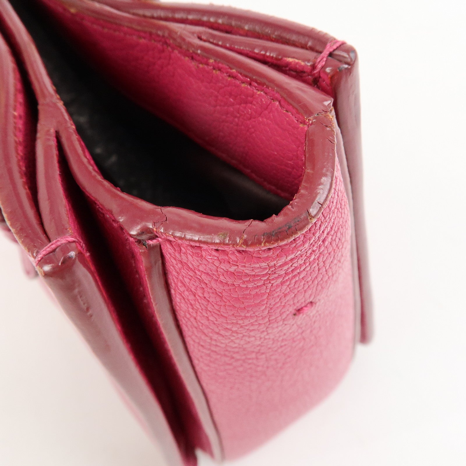 MIU MIU Madras Leather 2Way Bag Hand Bag Shoulder Bag Pink