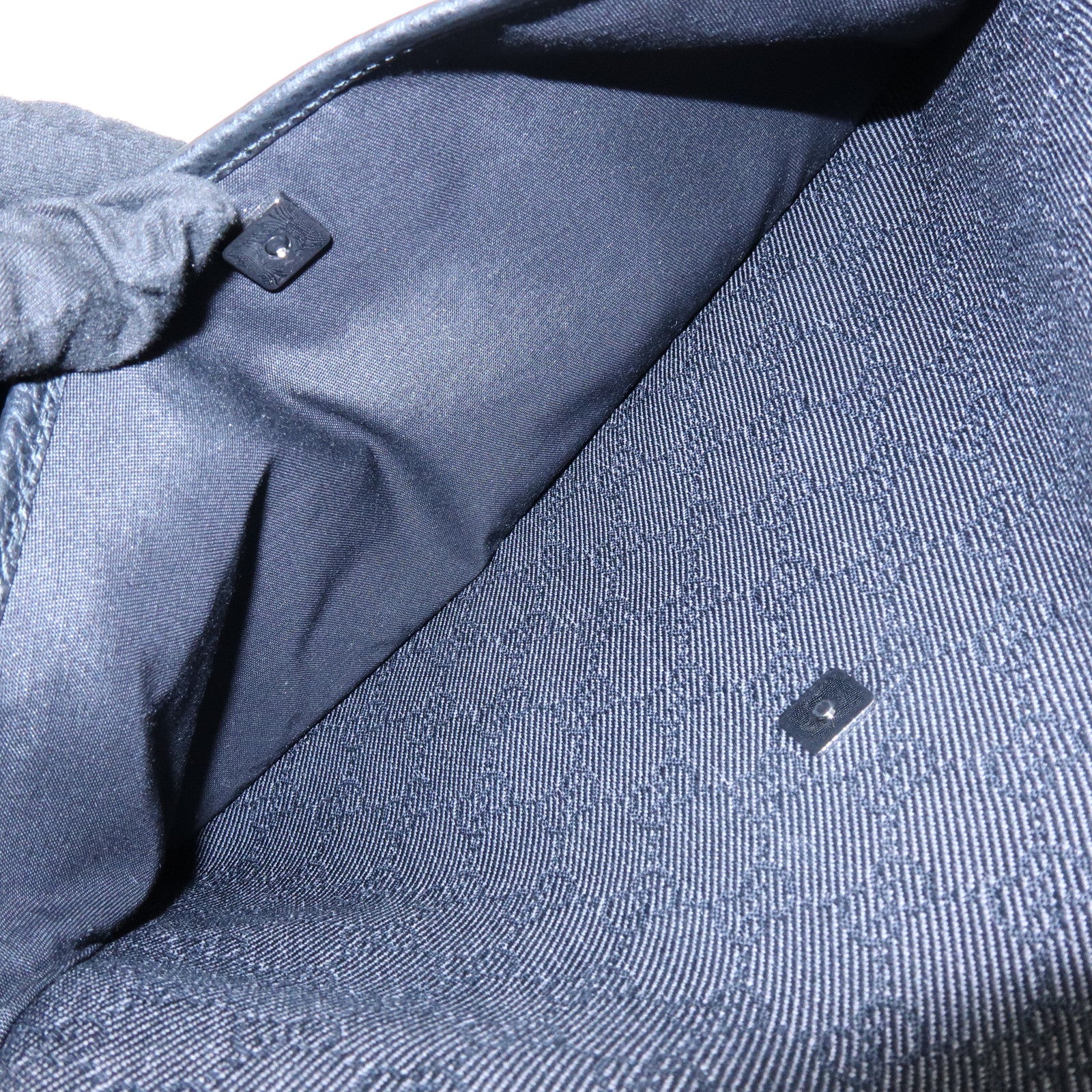 GUCCI GG Denim Leather Shoulder Bag Crossbody Bag Black 509635