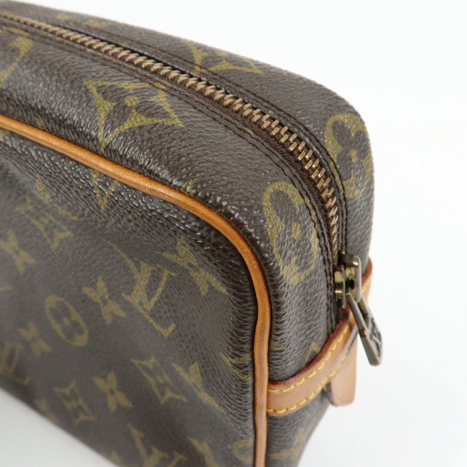 Louis Vuitton Monogram Compiegne 23 Pouch Clutch Bag Brown M51847