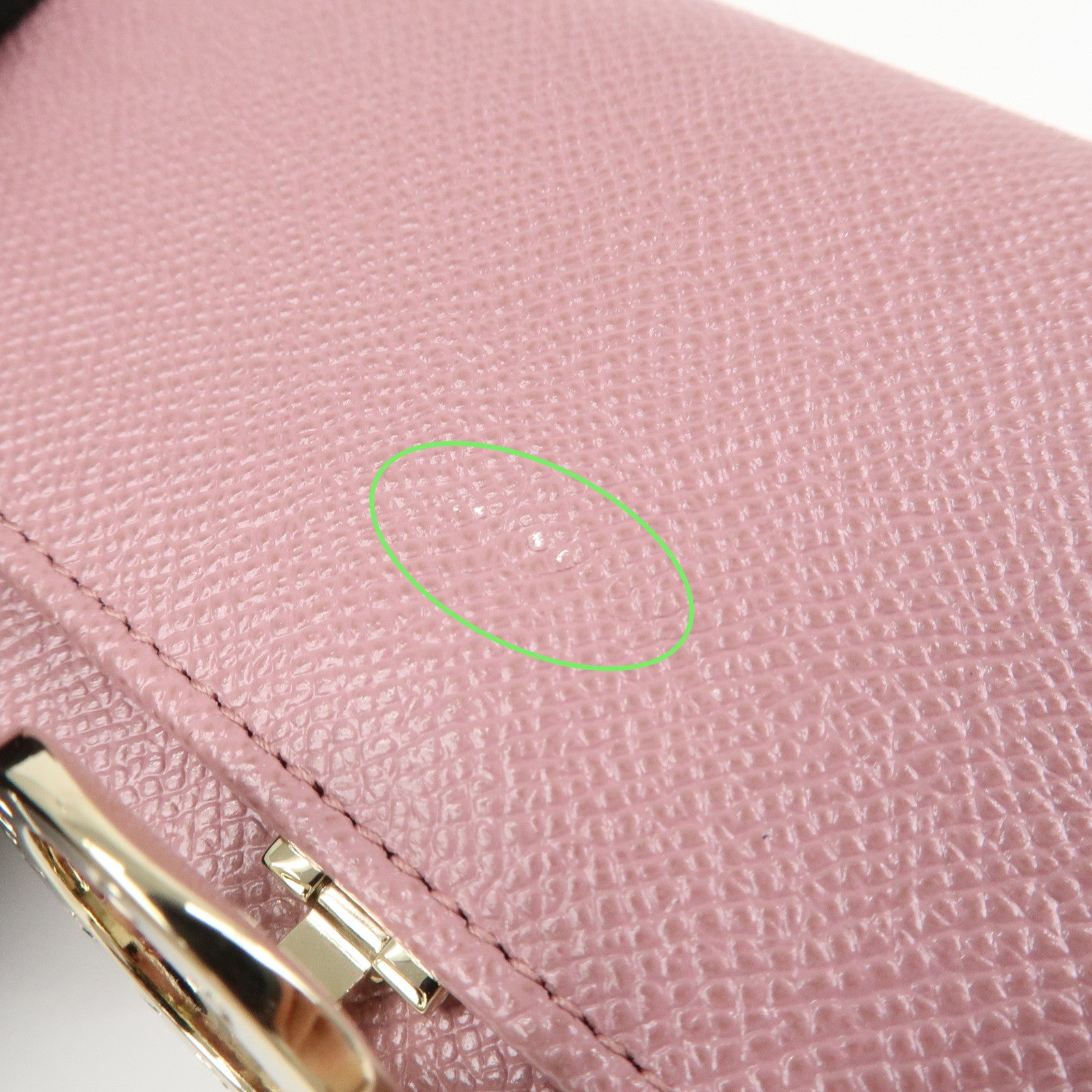 BVLGARI Logo Leather Bi-Fold Long Wallet Light Purple