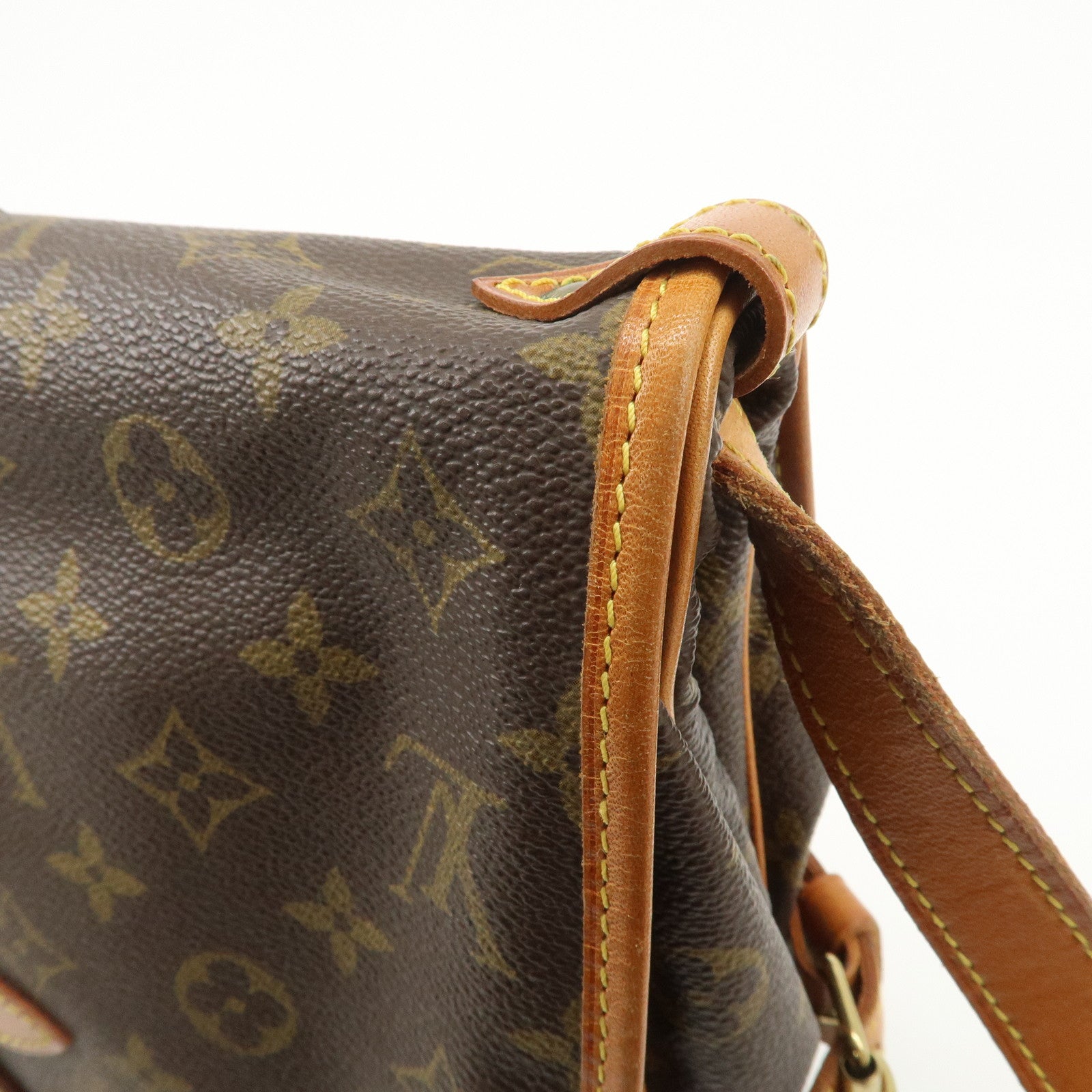 Louis Vuitton Monogram Saumur 30 Shoulder Bag Brown M42256 Used