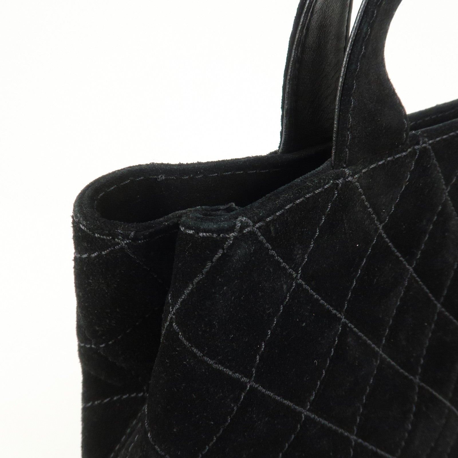 CHANEL Wild Stitch Matelasse Suede 2Way Bag Shoulder Bag Hand Bag