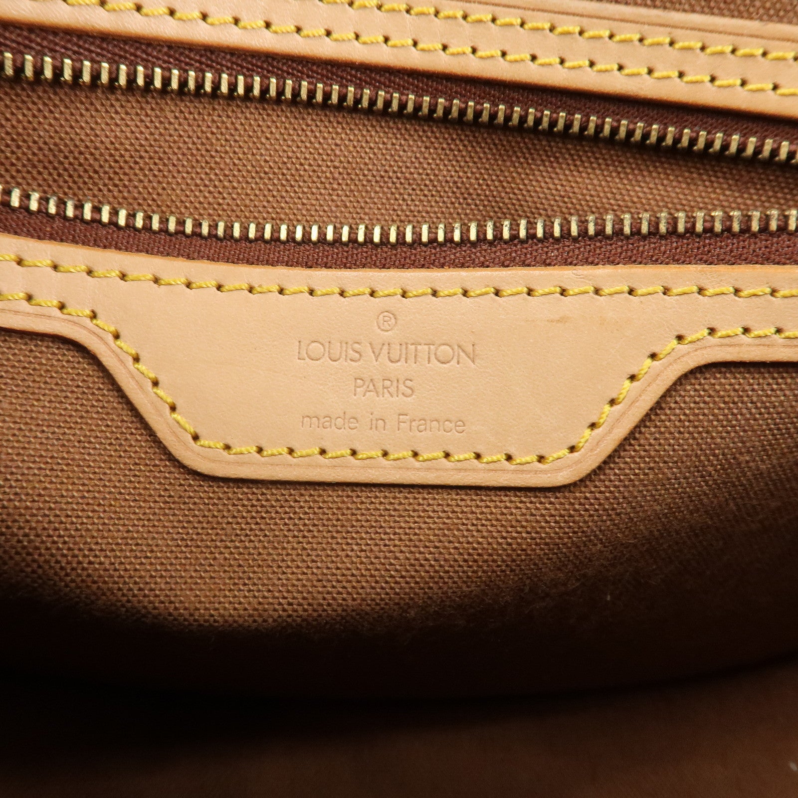 Louis Vuitton Monogram Gibeciere PM Shoulder Bag Brown M42248