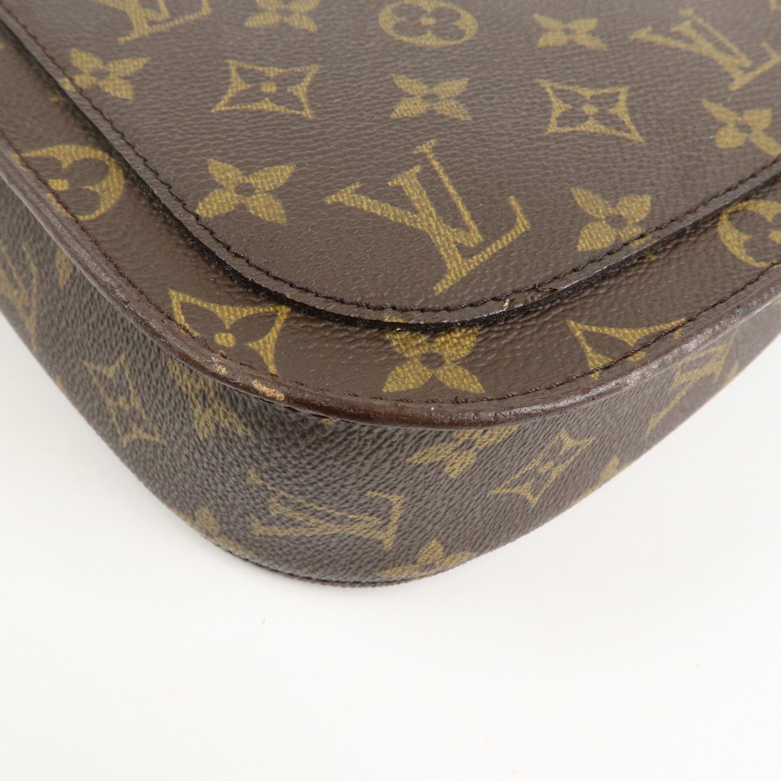Louis Vuitton Monogram Saint Cloud GM Shoulder Bag Brown M51242 Used