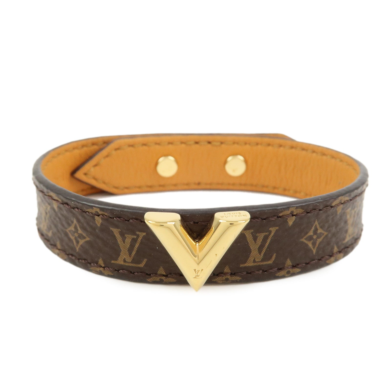 Louis Vuitton Monogram Essential V Bracelet Brown M6042