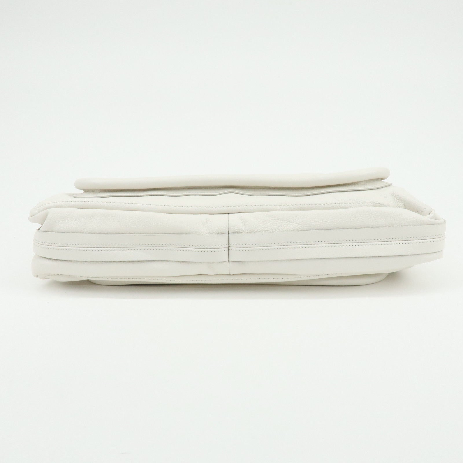 Chloe Paraty Leather 2Way Bag Hand Bag White