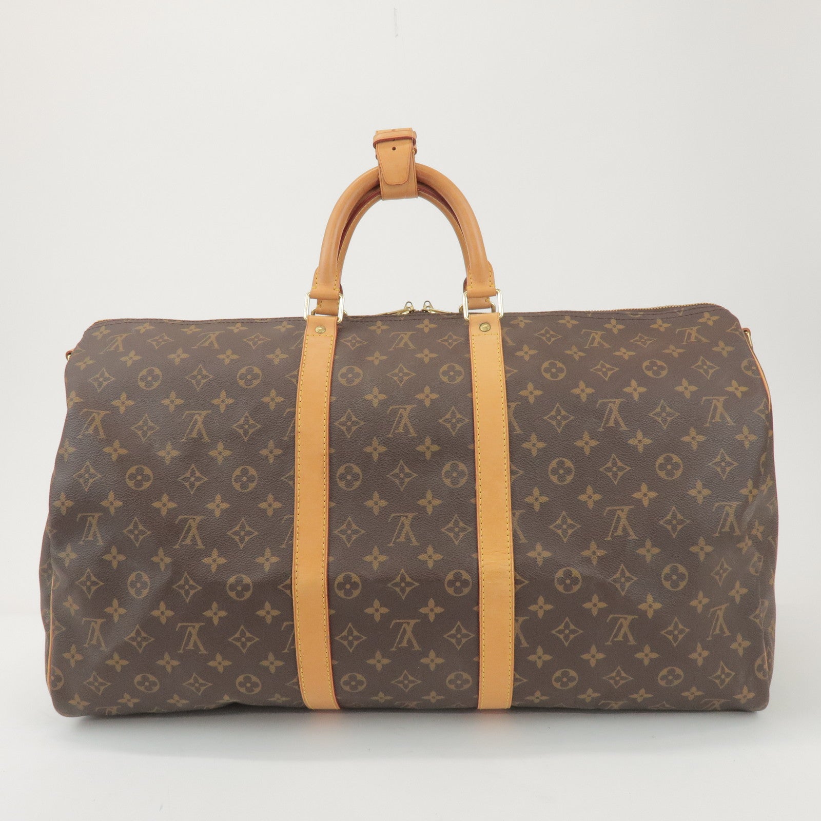 Louis Vuitton Monogram Keep All Bandouliere 55 Boston Bag M41414