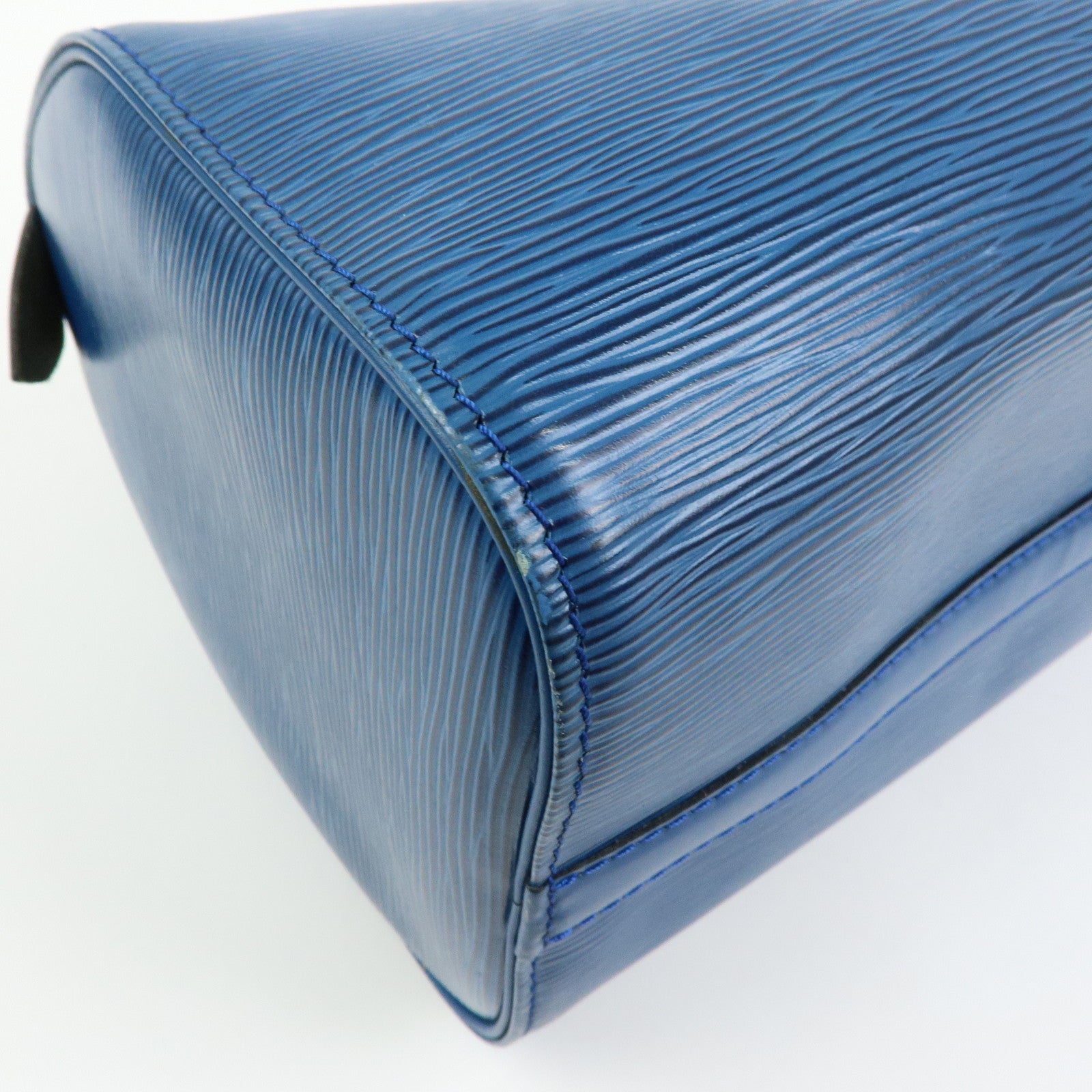 Louis Vuitton Epi Speedy 25 Hand Bag Boston Bag Toledo Blue M43015