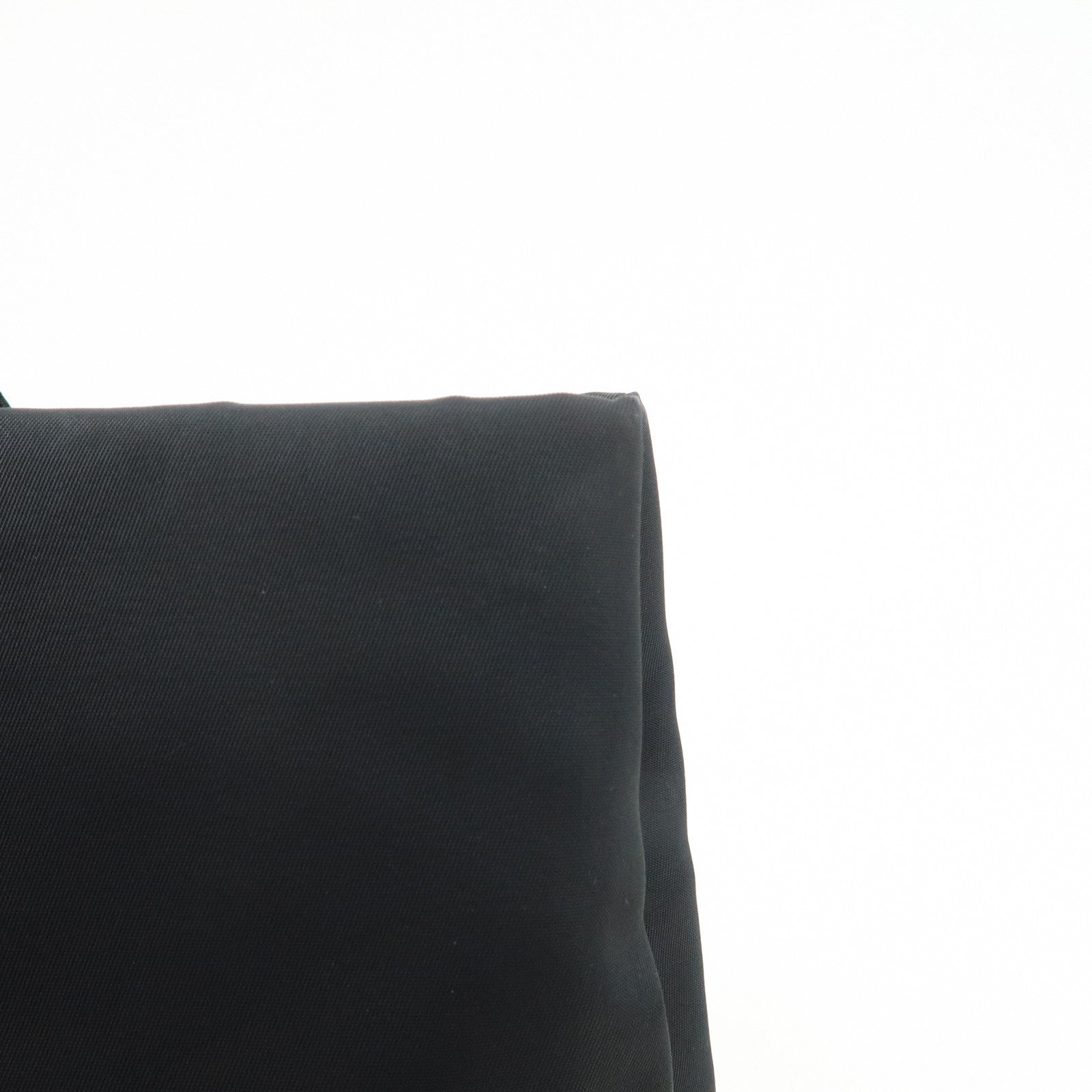 PRADA Triangle Logo Nylon Tote Bag Hand Bag Black B9024