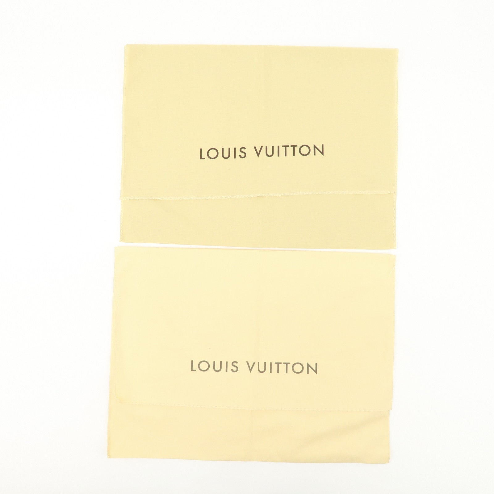 Louis Vuitton Set Of 10 Dust Bag Storage Bag Flap Style Beige
