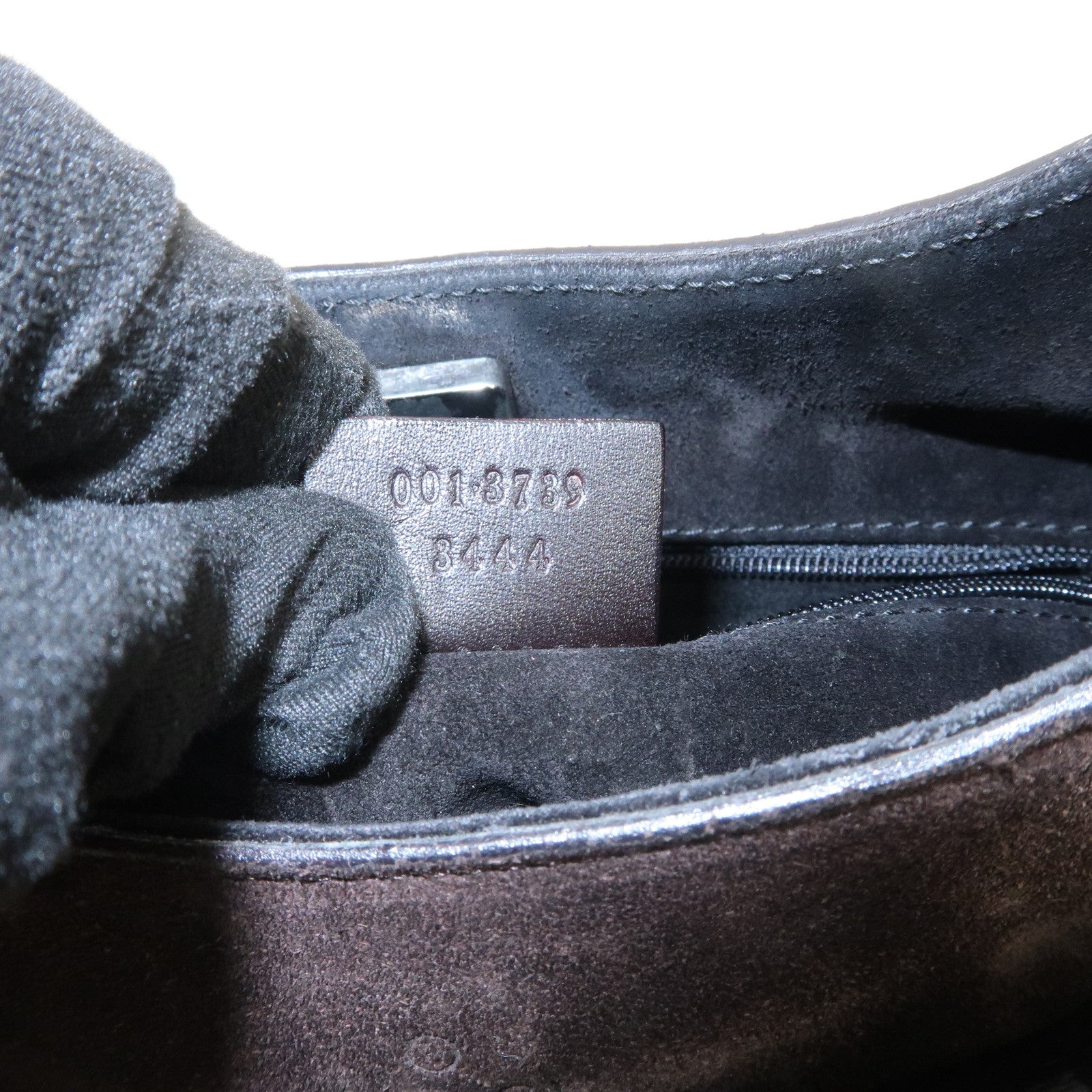 GUCCI Bamboo Suede Leather Shoulder Bag Hand Bag Brown 001 3739