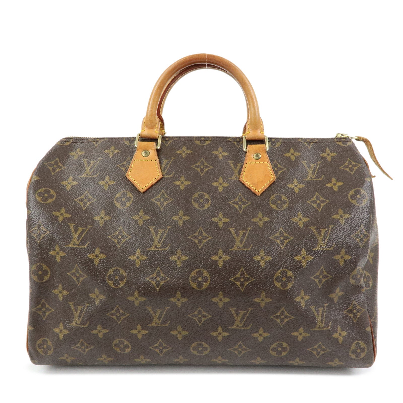 Louis Vuitton Monogram Speedy 35 Boston Bag Hand Bag Brown M41524