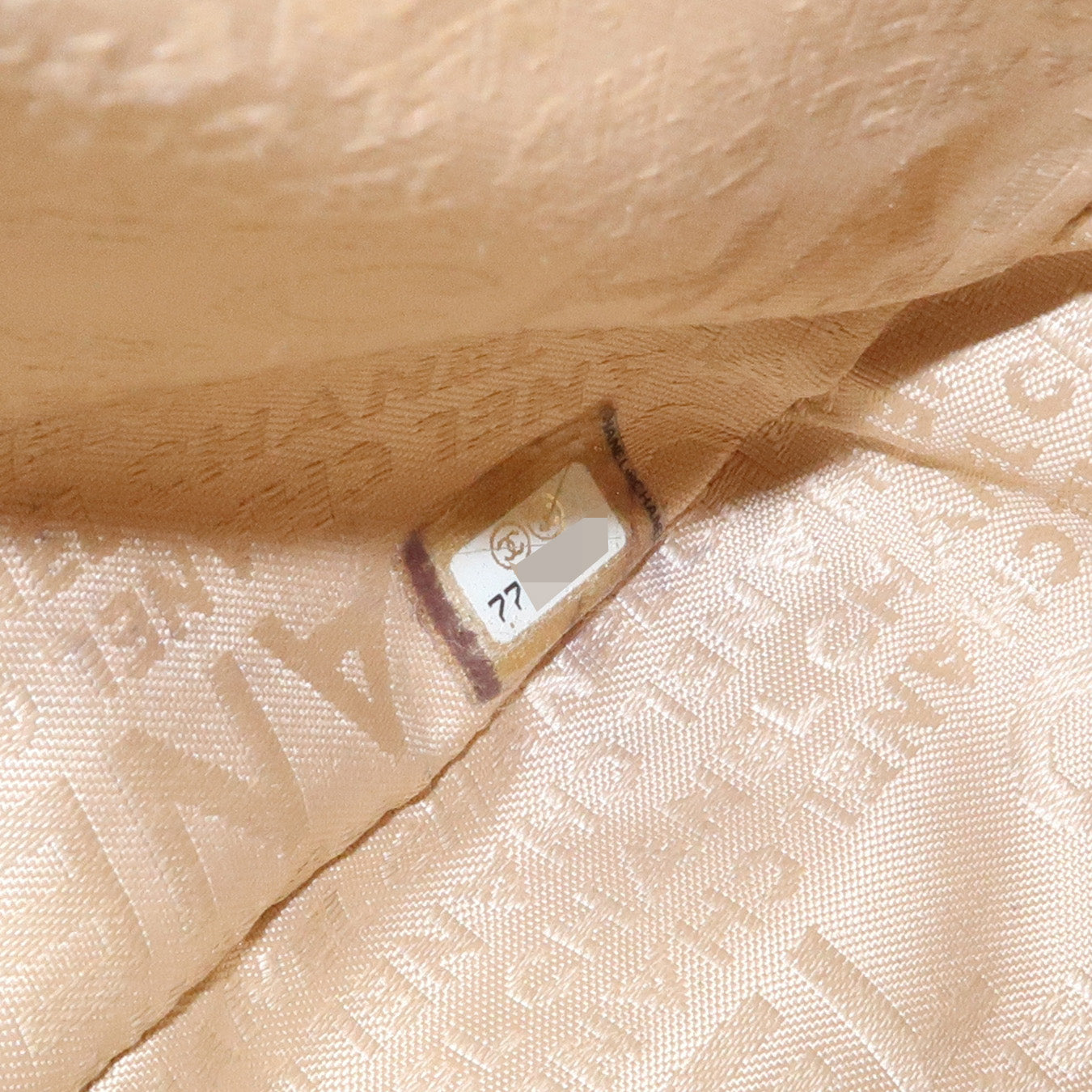 CHANEL Caviar Skin Leather Logo Fringe Shoulder Bag Gold HDW Black Used