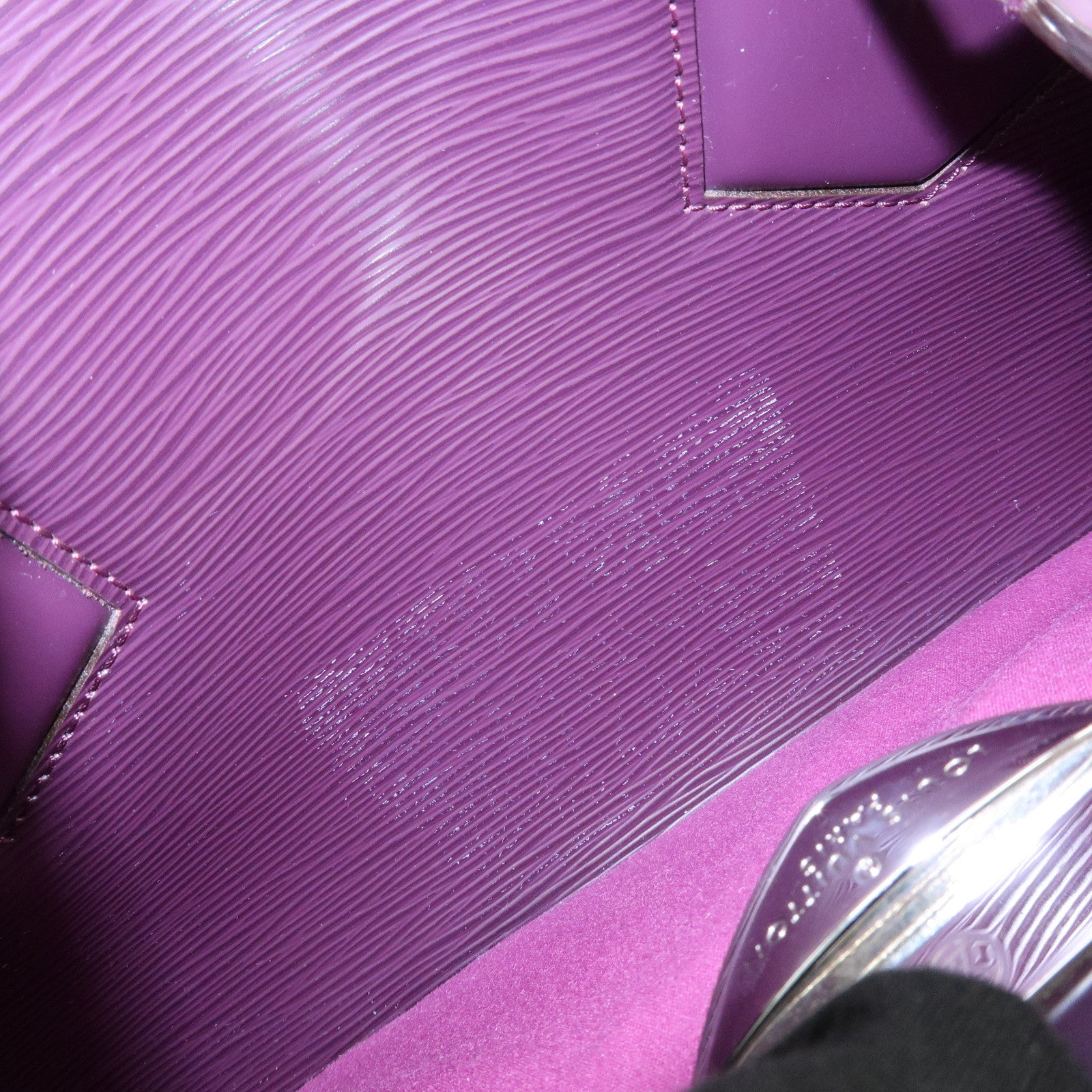 Louis Vuitton Epi Bowling Montaigne GM Hand Bag Cassis M5931K