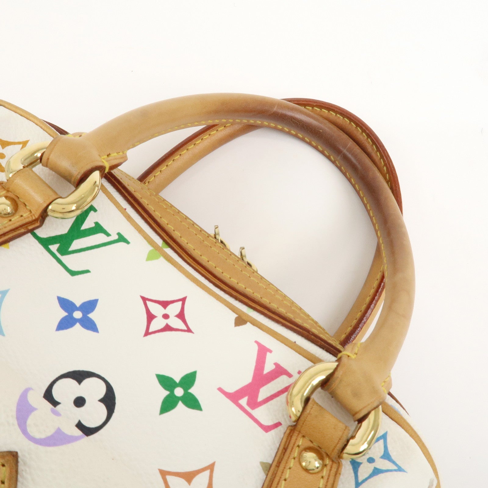 Louis Vuitton Monogram Multicolor Priscilla Hand Bag Blanc M40096