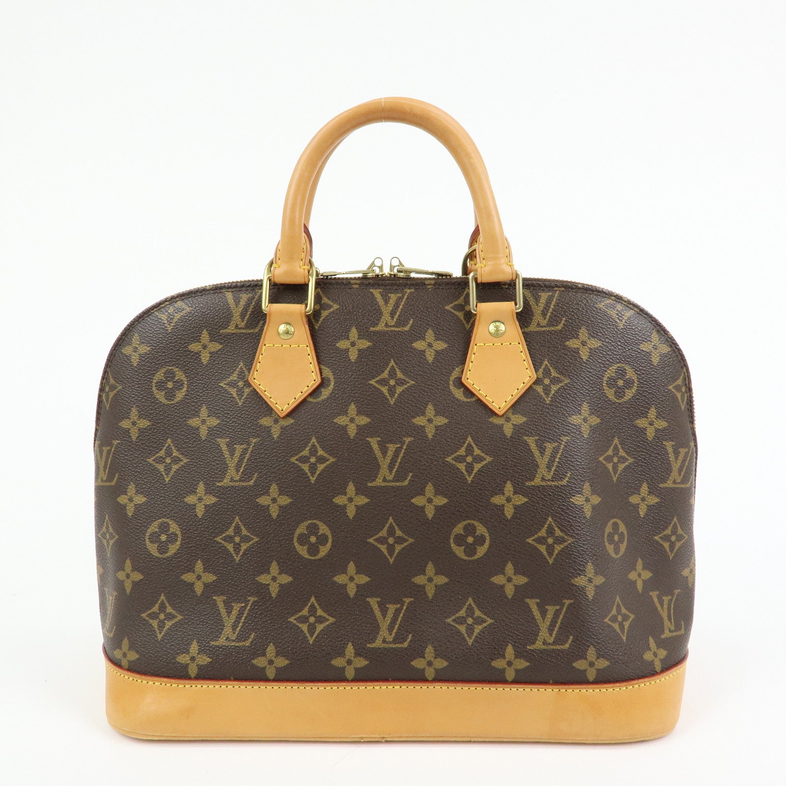 Louis Vuitton Monogram Alma Hand Bag Brown M51130