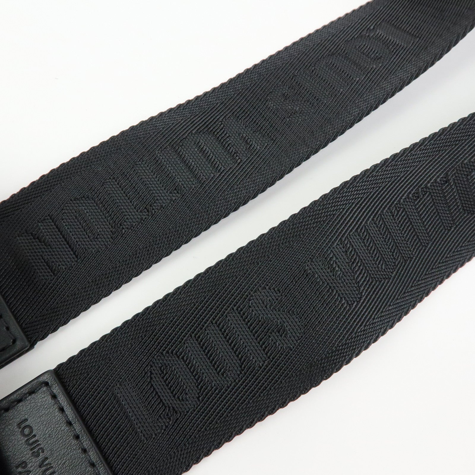 Louis Vuitton Canvas Leather Adjustable Shoulder Strap Black