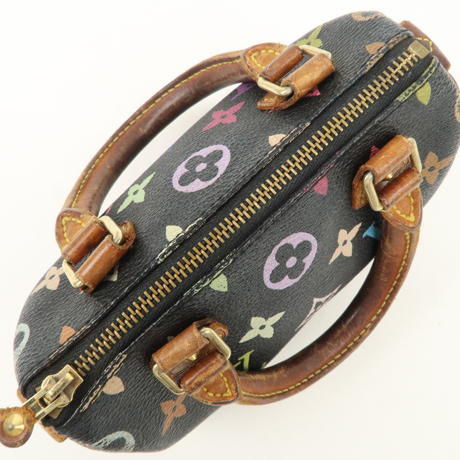 Louis Vuitton Monogram Multi Color Mini Speedy Mini Bag Noir M92644 Used