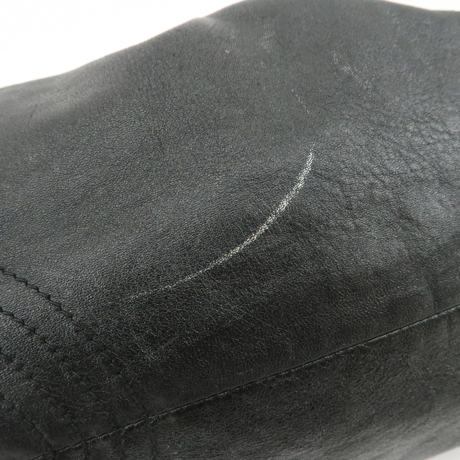 LOEWE Anagram Nappa Aire Leather Hand Bag Shoulder Bag Black