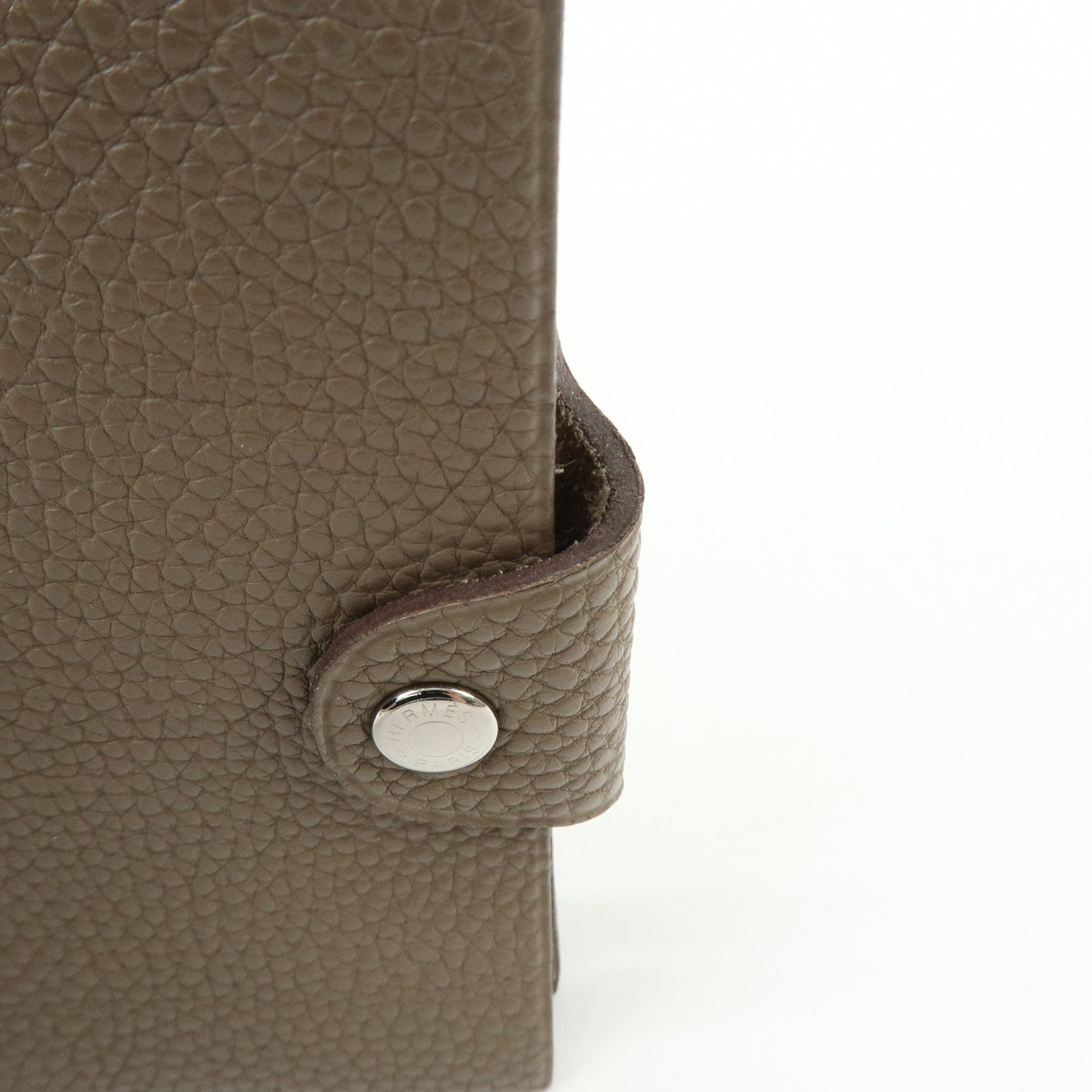 HERMES Ulysse Mini Taurillon Clemence Note Book Cover □K Stamped