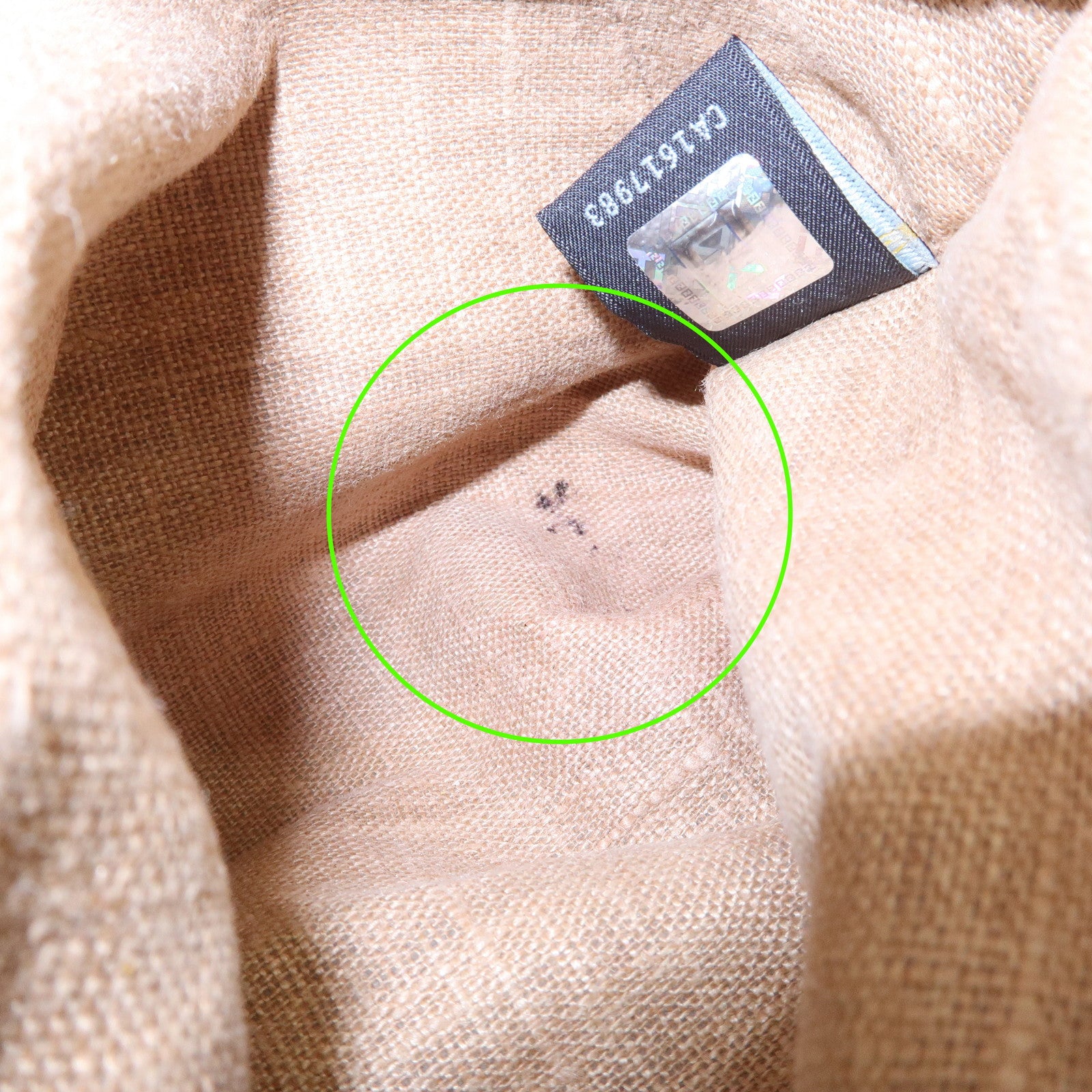 FENDI Selleria Leather Shoulder Bag Hand Bag Gray 8BR618