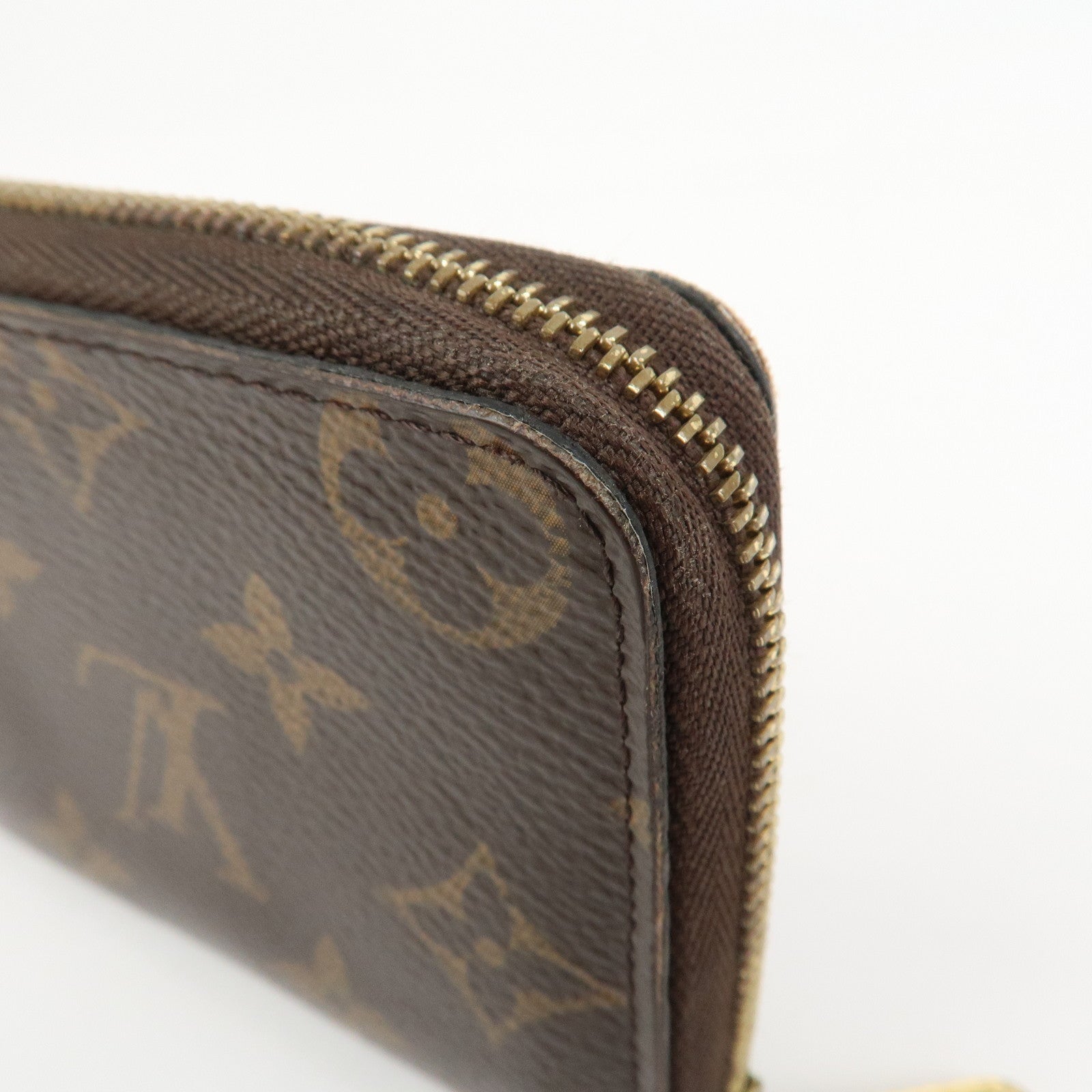 Louis Vuitton Monogram Canvas Zippy Coin Purse Wallet Brown M60067