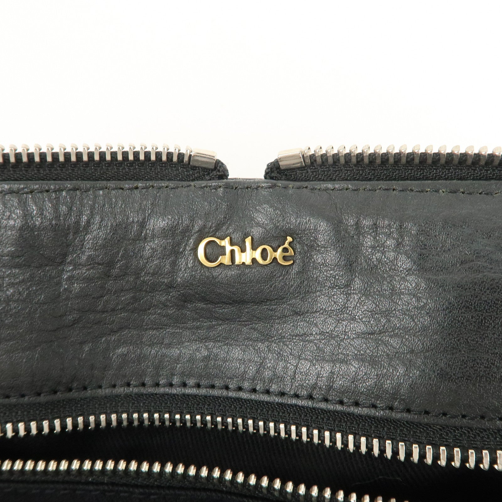 Chloe Paddington Leather Hand Bag Shoulder Bag Black