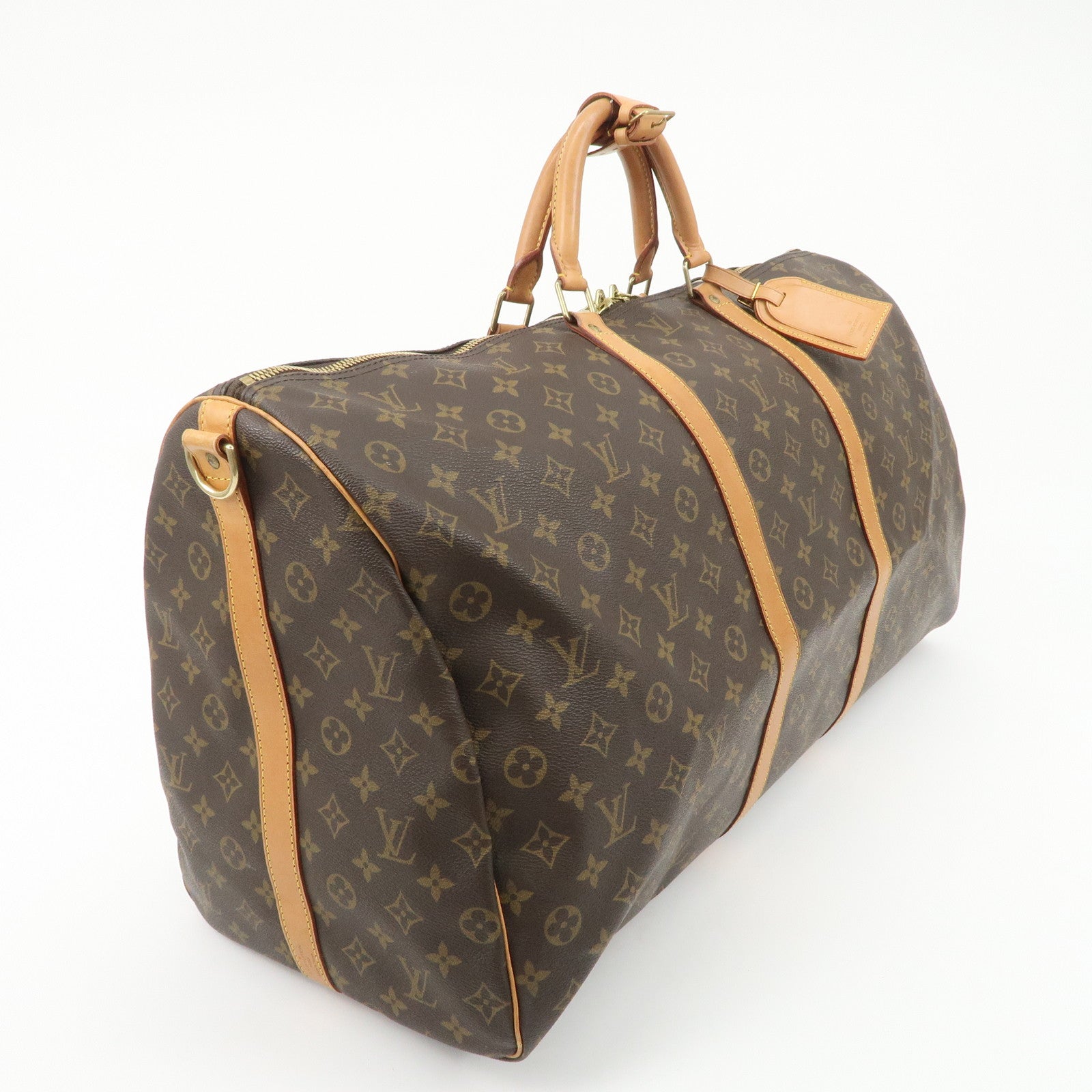 Louis Vuitton Monogram Keep All Bandouliere 60 Boston Bag M41412