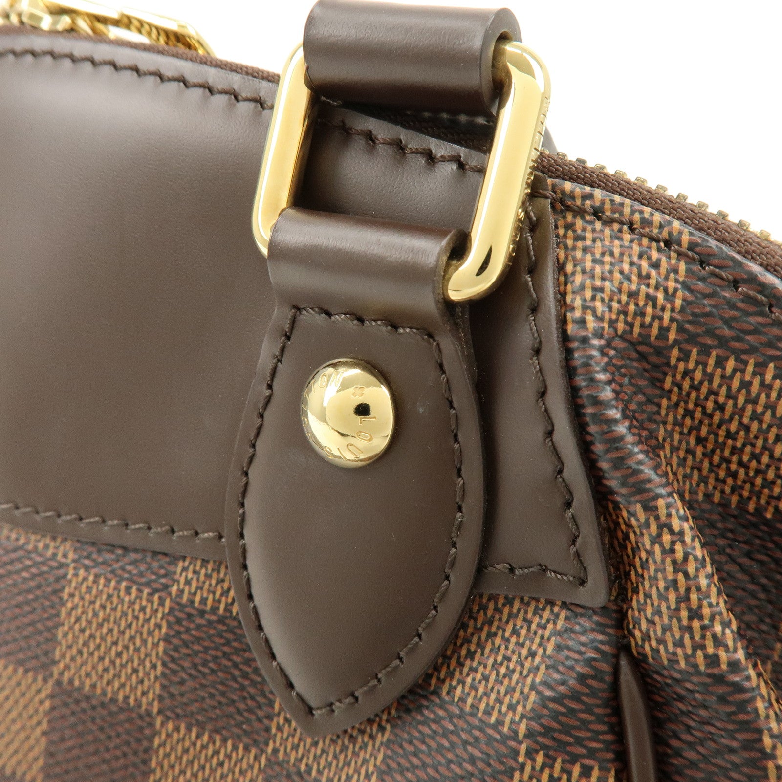 Louis Vuitton Damier Ebene Verona PM Hand Bag Brown