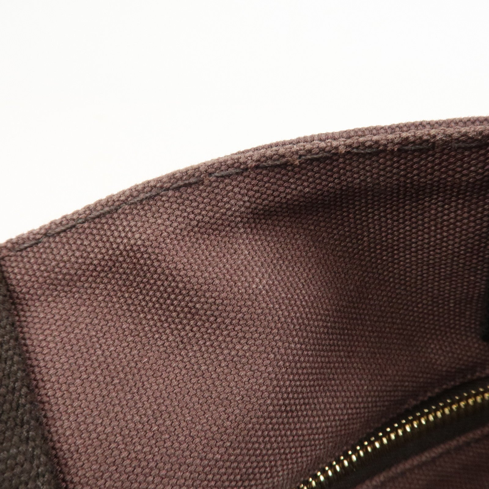 PRADA Logo Canapa 2Way Tote Bag Hand Bag Brown BN2642