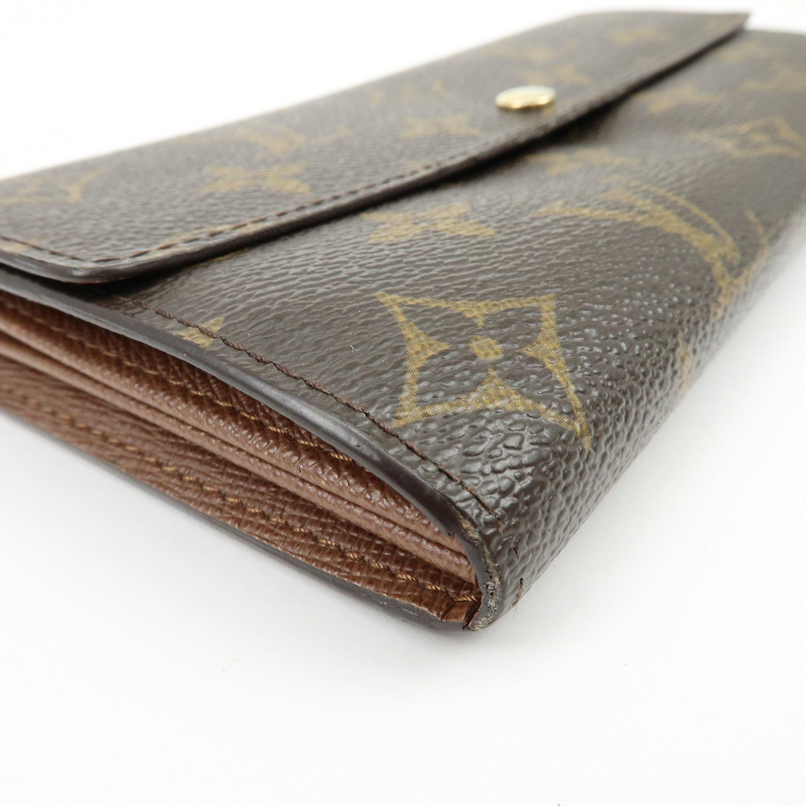 Louis Vuitton Monogram Portefeuille Sarah Long Wallet Brown M61734