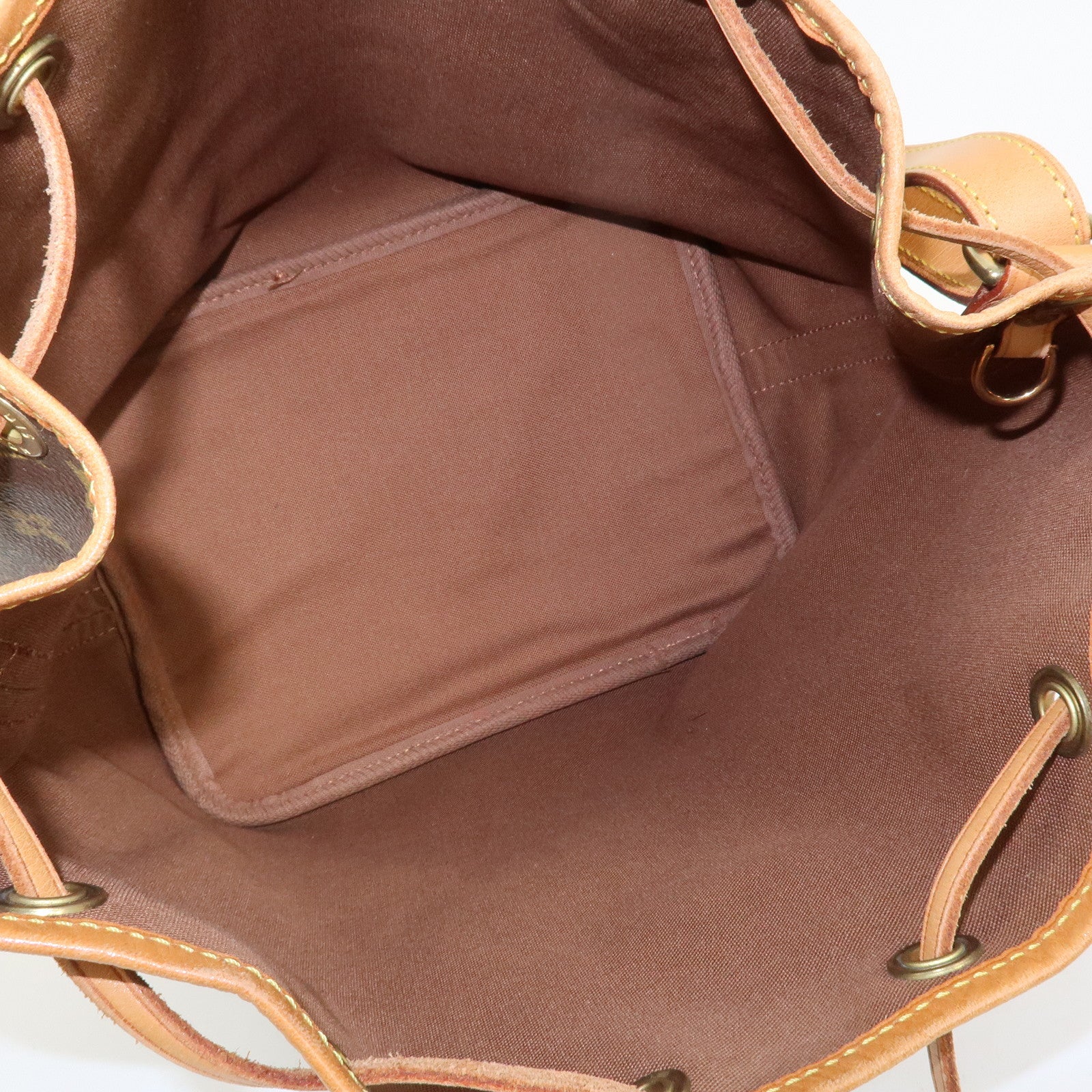 Louis Vuitton Monogram Canvas Petit Noe Shoulder Bag Brown M42226
